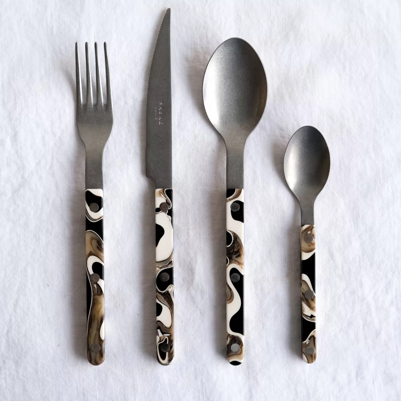 Couteau De Table<Sabre Paris Bistrot Vintage Dune, Noir