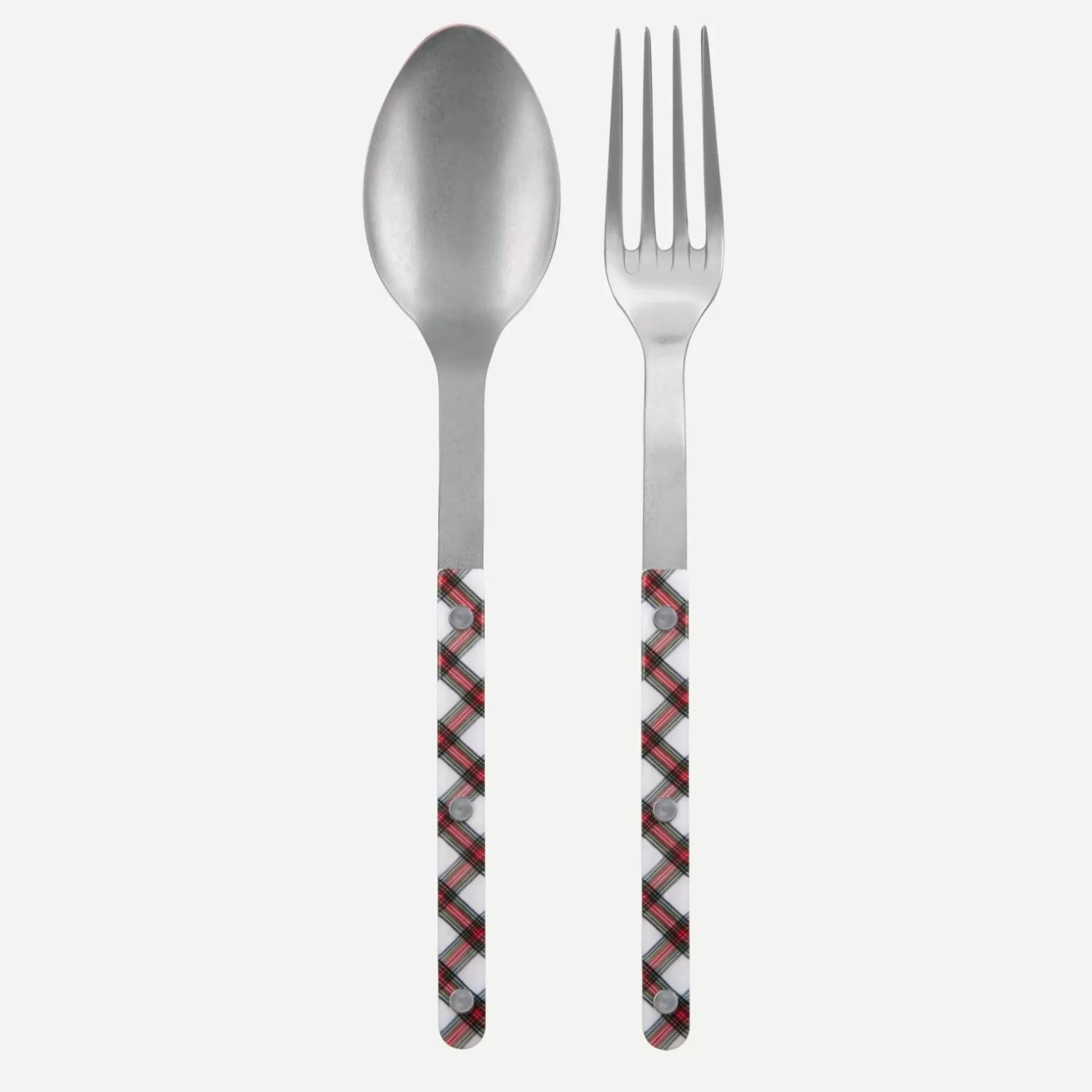 Couverts De Service<Sabre Paris Bistrot Vintage Tartan, Blanc