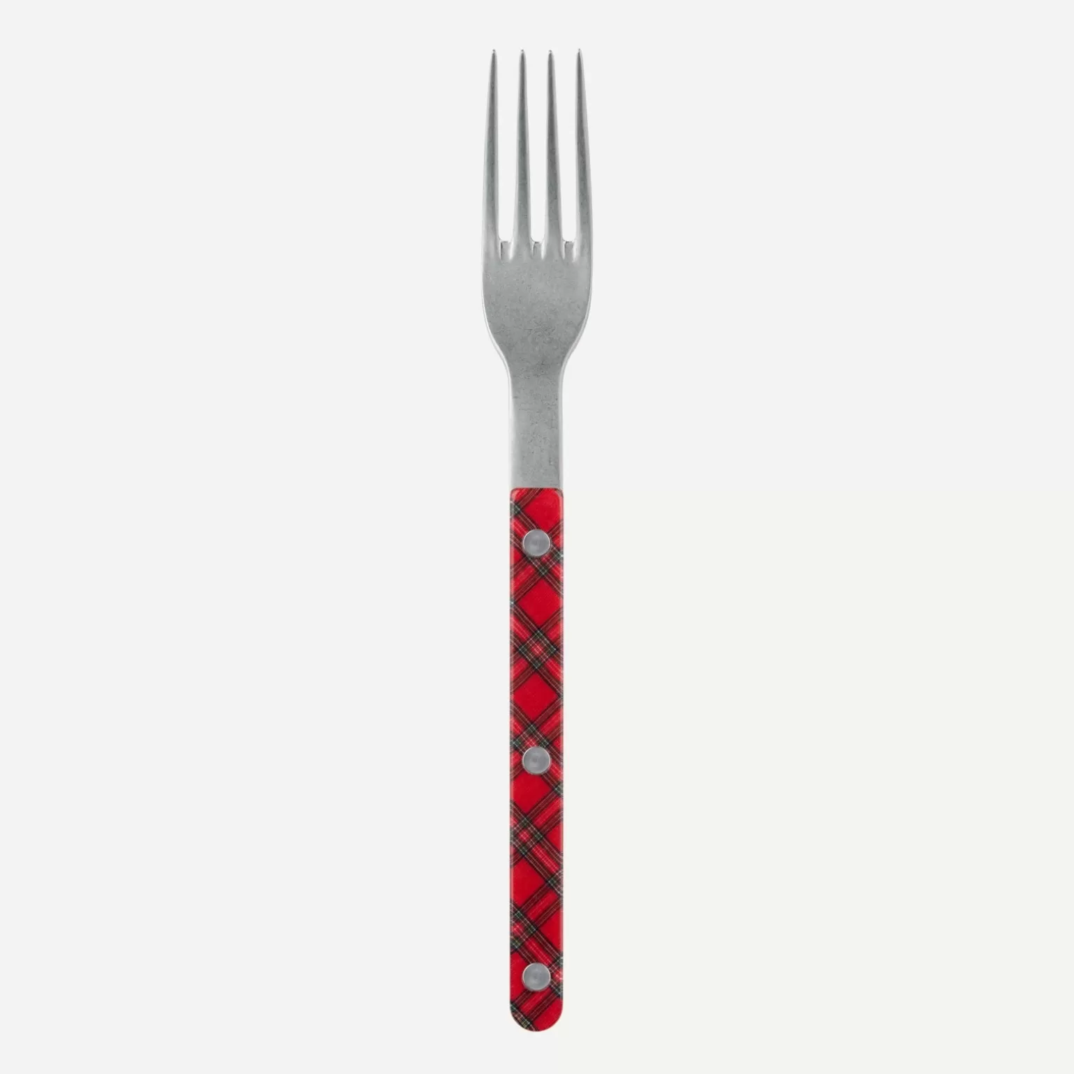 Fourchette De Table<Sabre Paris Bistrot Vintage Tartan, Rouge