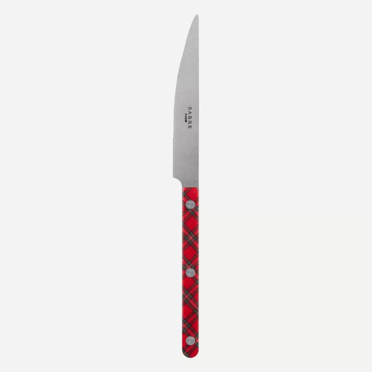Couteau De Table<Sabre Paris Bistrot Vintage Tartan, Rouge