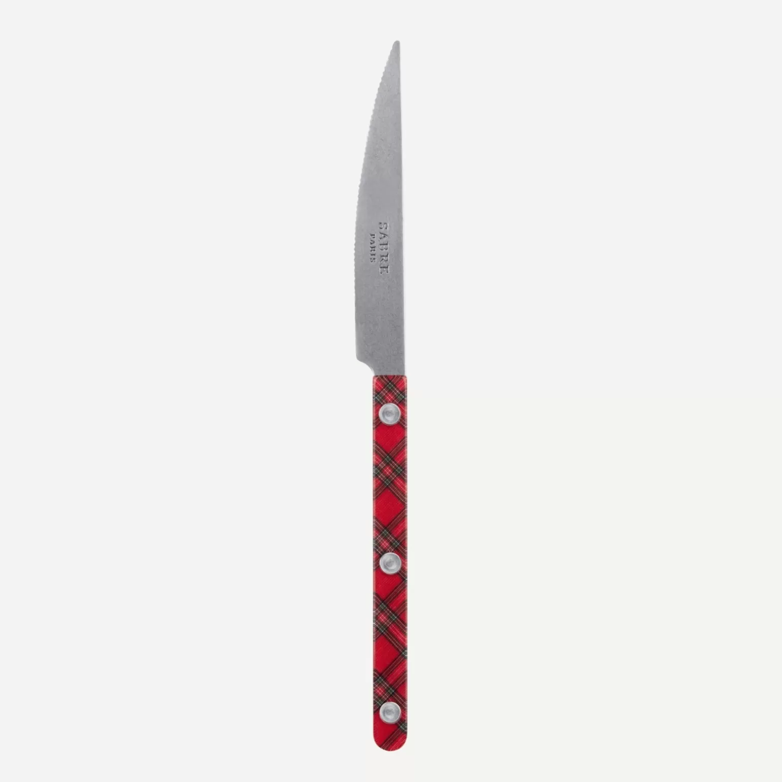 Couteau À Dessert<Sabre Paris Bistrot Vintage Tartan, Rouge