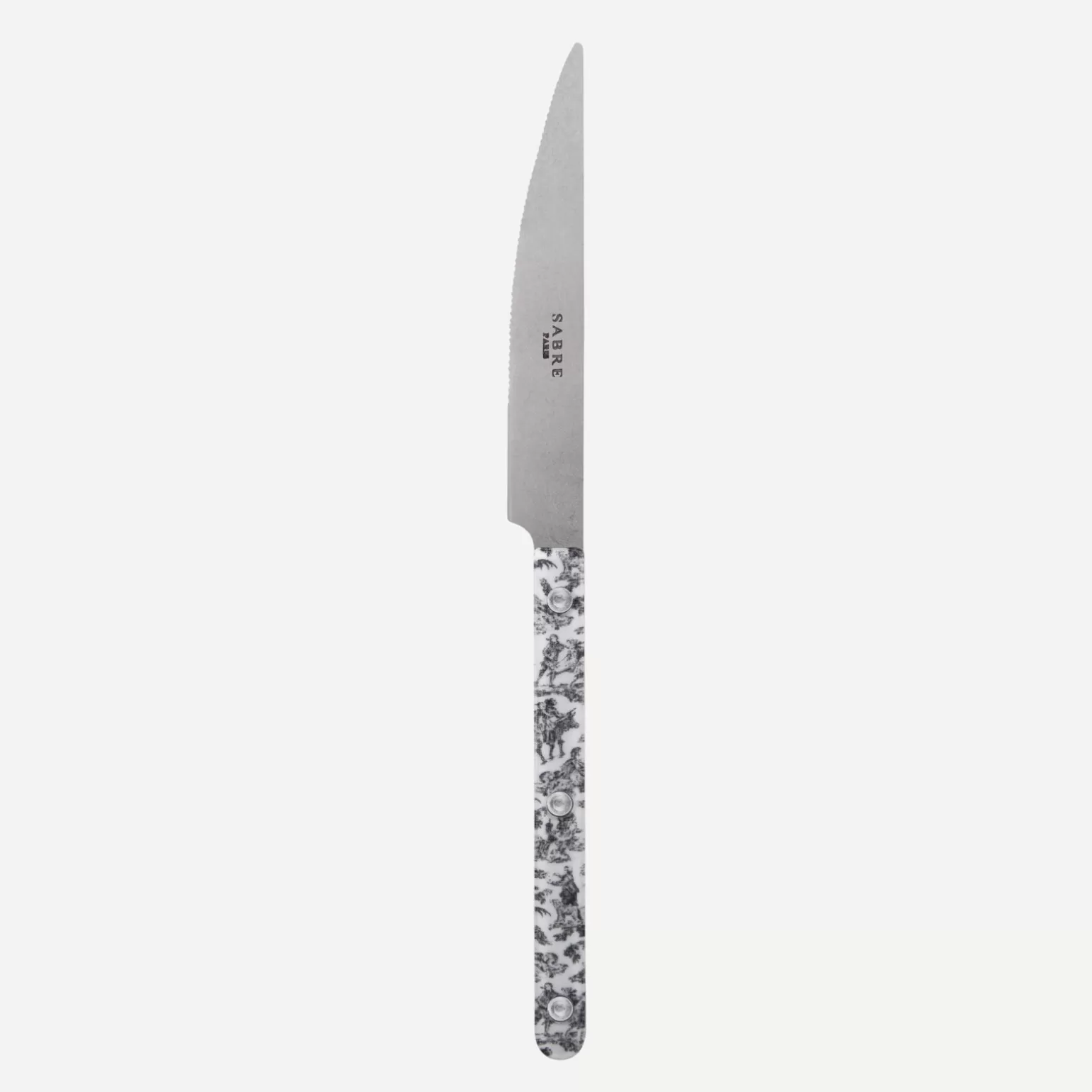 Couteau De Table<Sabre Paris Bistrot Vintage Toile, Noir