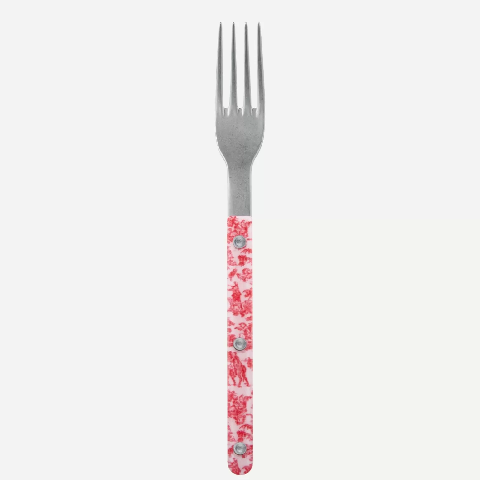 Fourchette De Table<Sabre Paris Bistrot Vintage Toile, Rouge