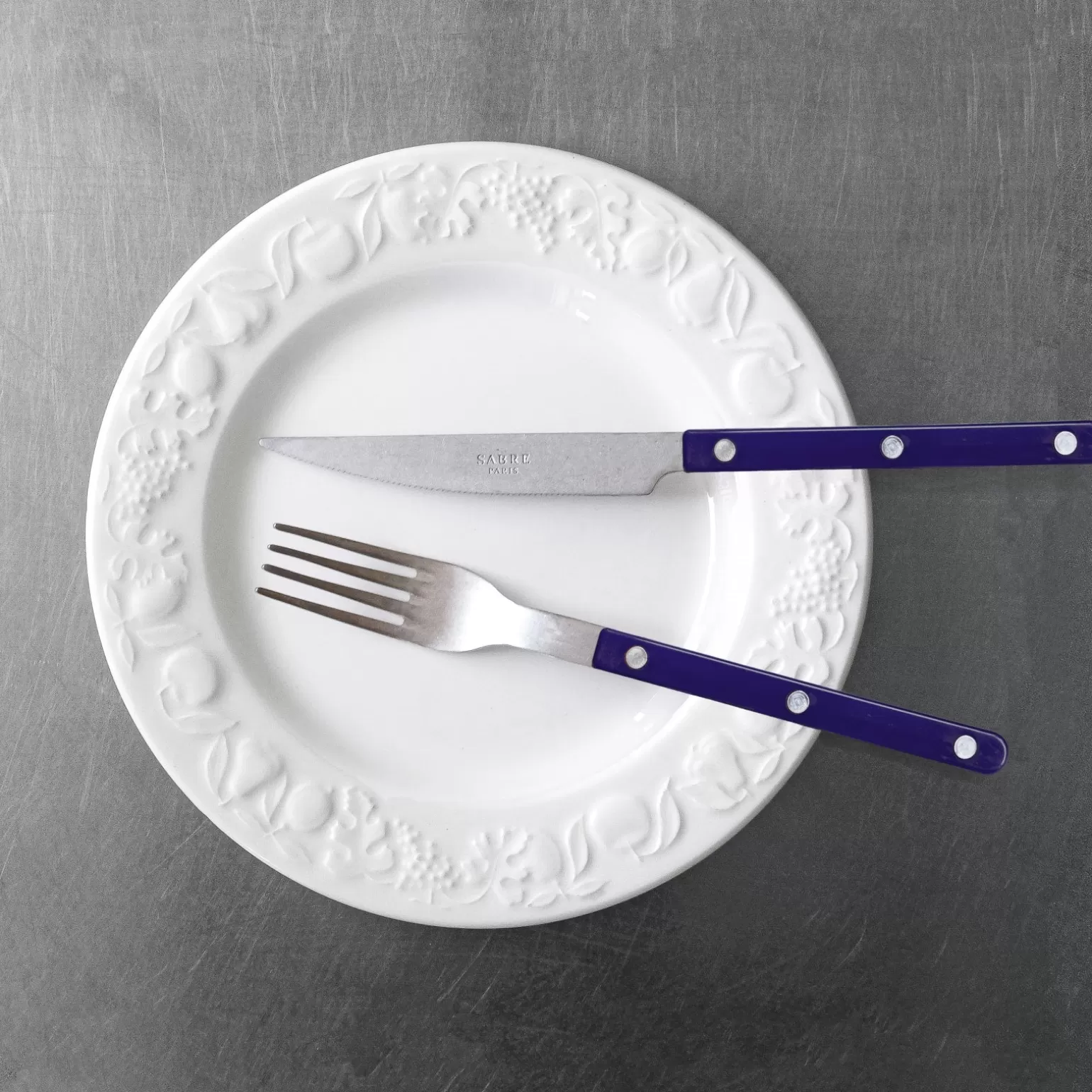 Fourchette De Table<Sabre Paris Bistrot Vintage Uni, Bleu marine