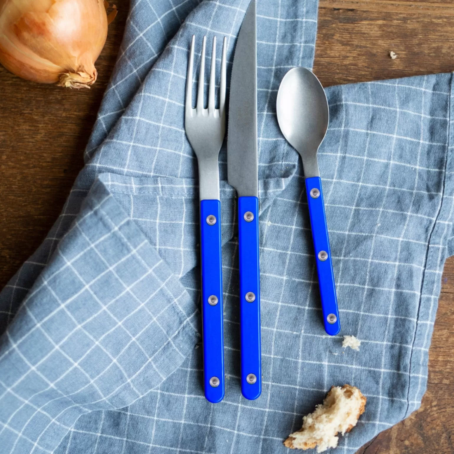 Fourchette De Table<Sabre Paris Bistrot Vintage Uni, Bleu outremer