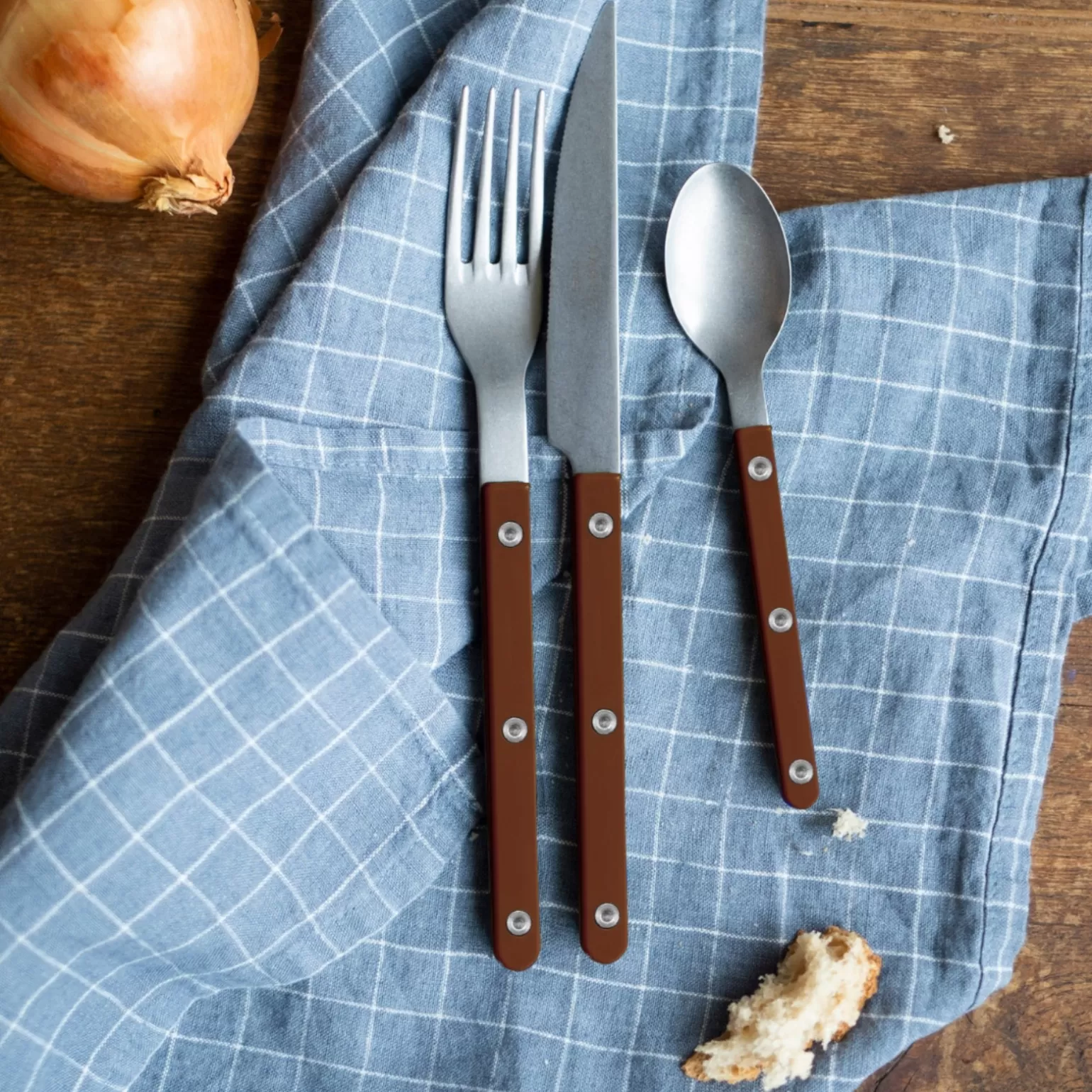 Couteau De Table<Sabre Paris Bistrot Vintage Uni, Chocolat
