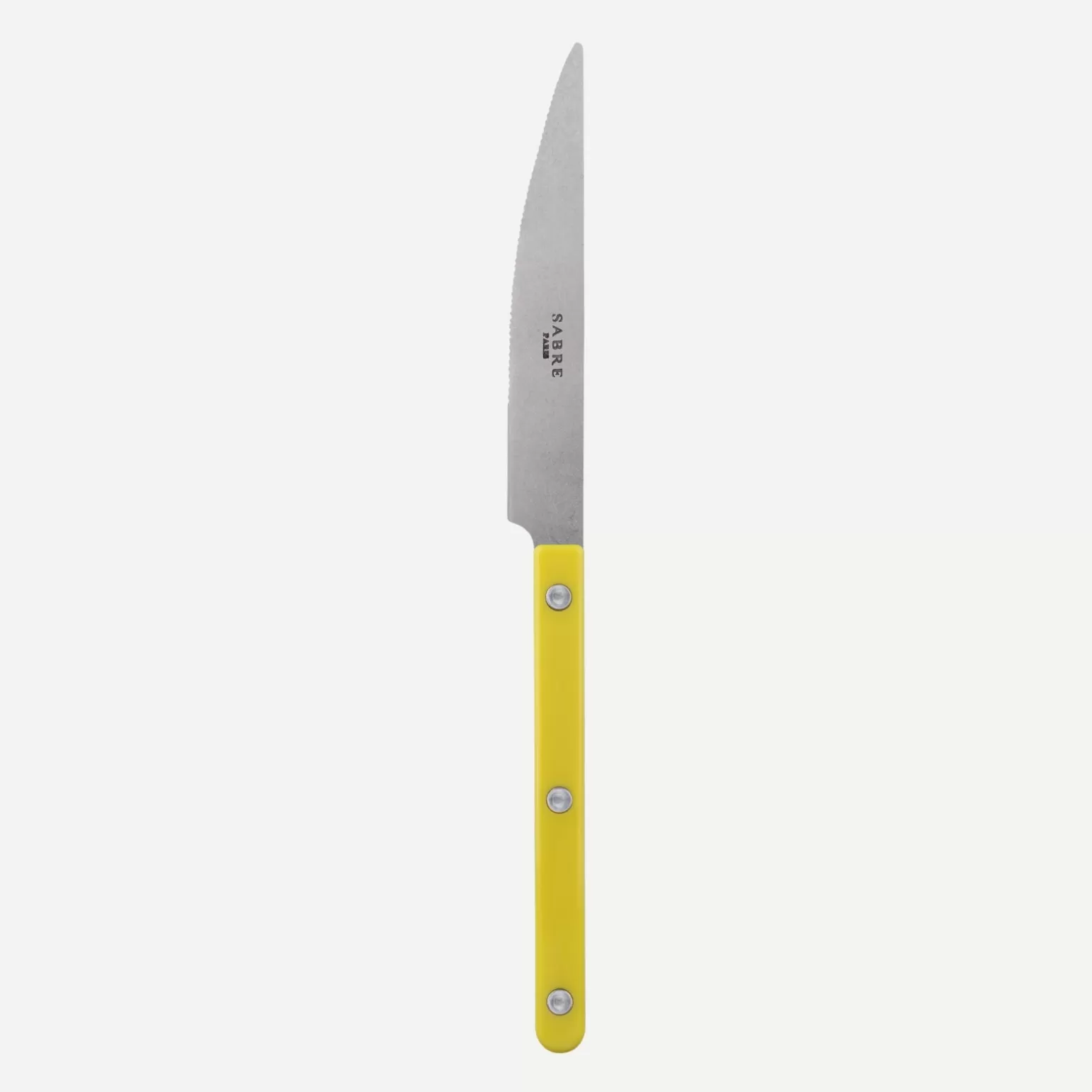 Couteau De Table<Sabre Paris Bistrot Vintage Uni, Jaune
