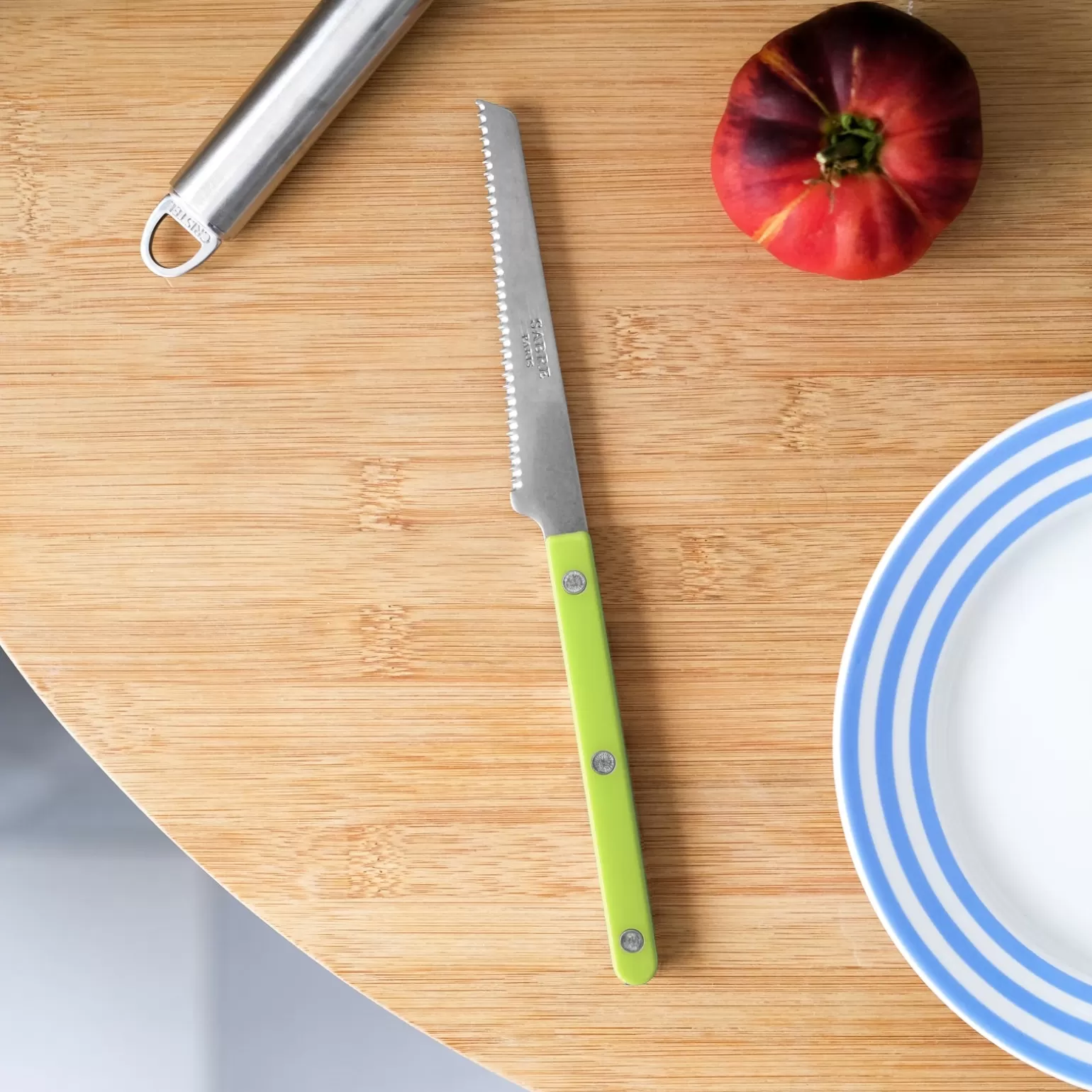 Couteau À Tomate<Sabre Paris Bistrot Vintage Uni, Lime