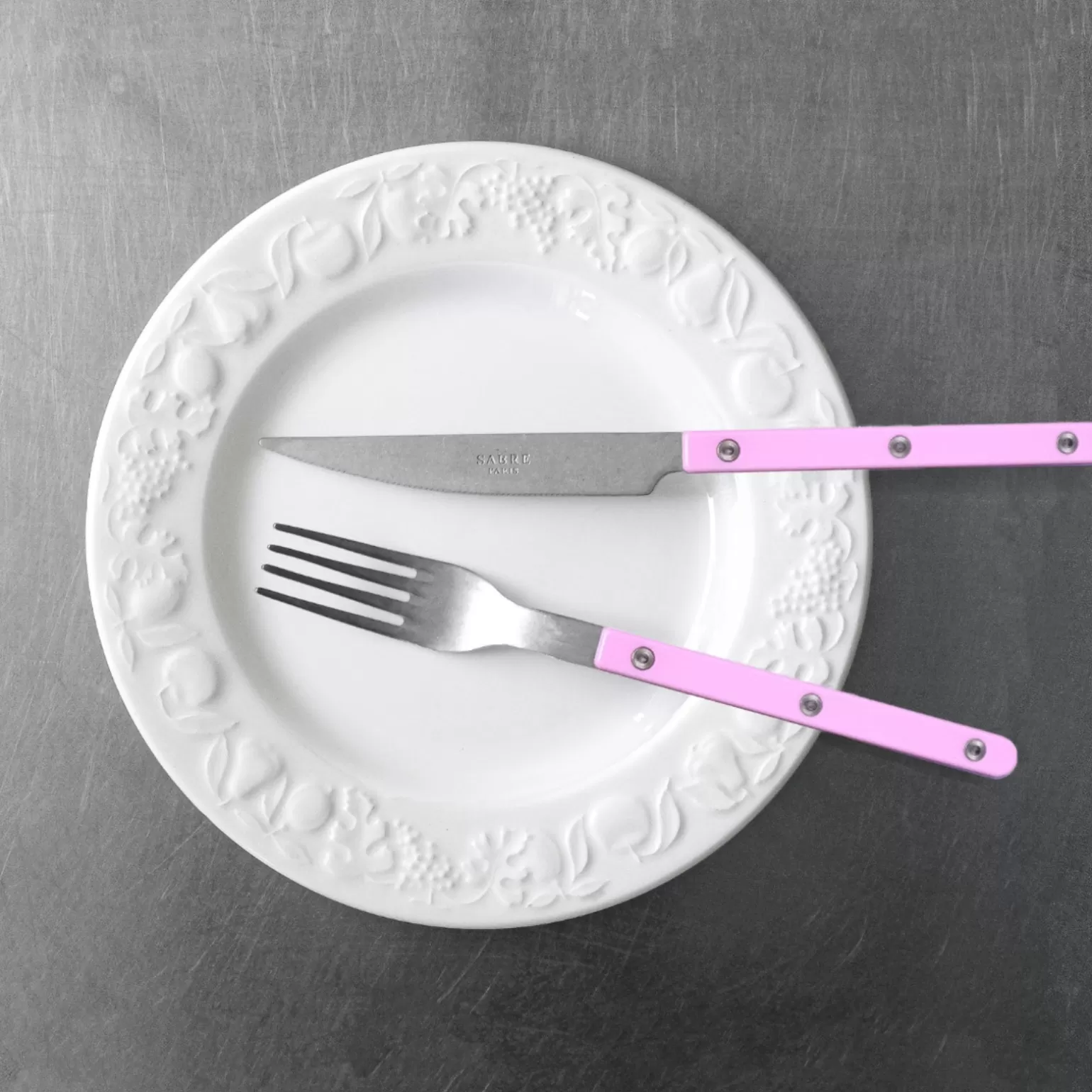 Fourchette De Table<Sabre Paris Bistrot Vintage Uni, Rose