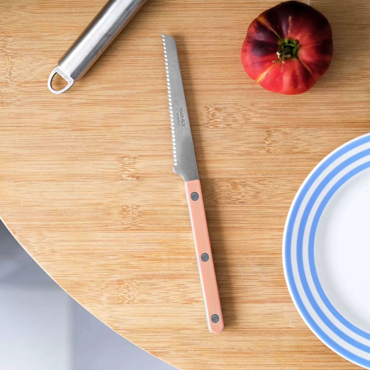 Couteau À Tomate<Sabre Paris Bistrot Vintage Uni, Rose nude