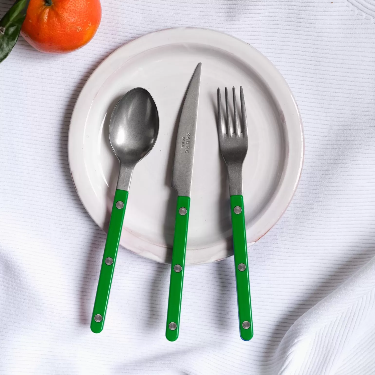 Couteau À Dessert<Sabre Paris Bistrot Vintage Uni, Vert jardin