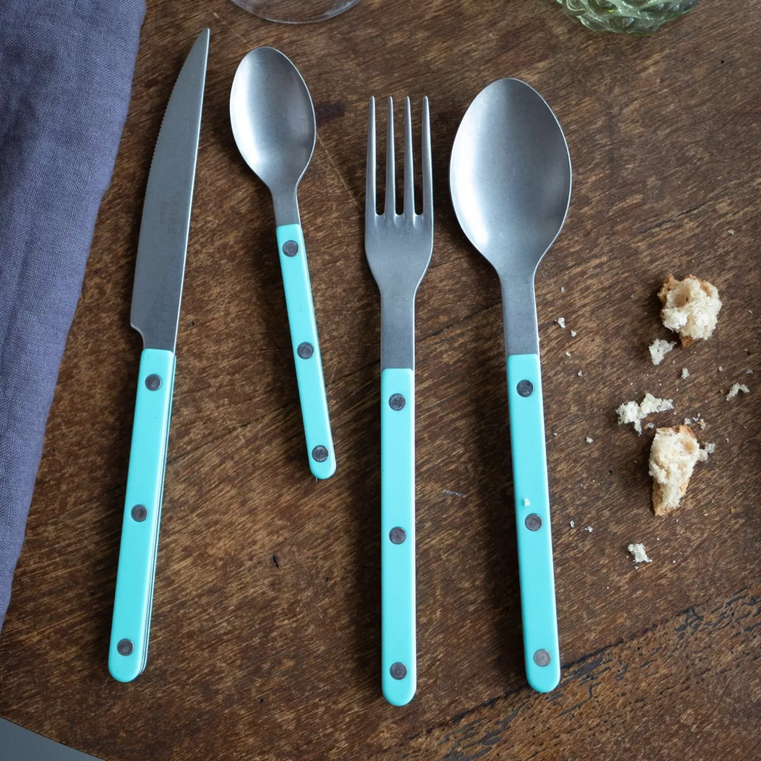 Cuillère À Soupe<Sabre Paris Bistrot Vintage Uni, Vert pastel