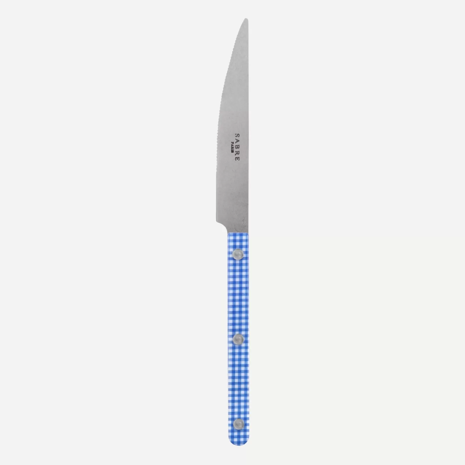 Couteau De Table<Sabre Paris Bistrot Vintage Vichy, Bleu