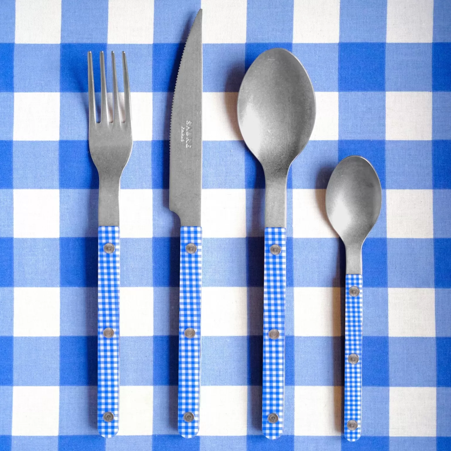 Cuillère À Soupe<Sabre Paris Bistrot Vintage Vichy, Bleu