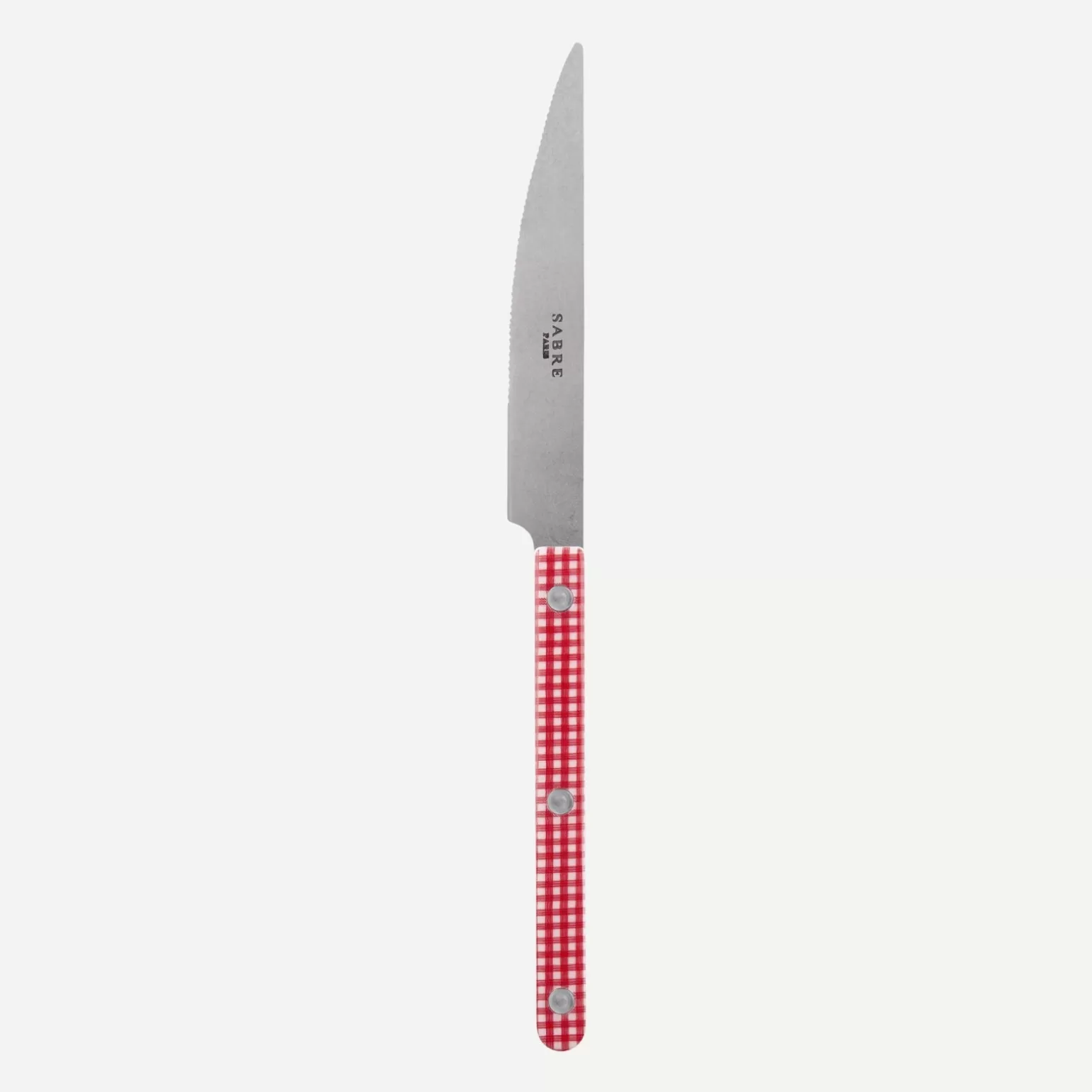 Couteau De Table<Sabre Paris Bistrot Vintage Vichy, Rouge