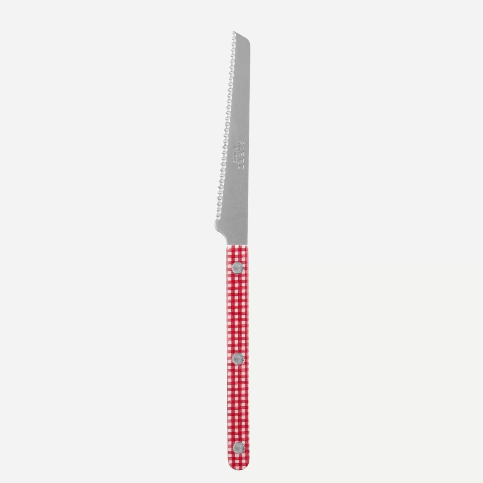 Couteau À Tomate<Sabre Paris Bistrot Vintage Vichy, Rouge