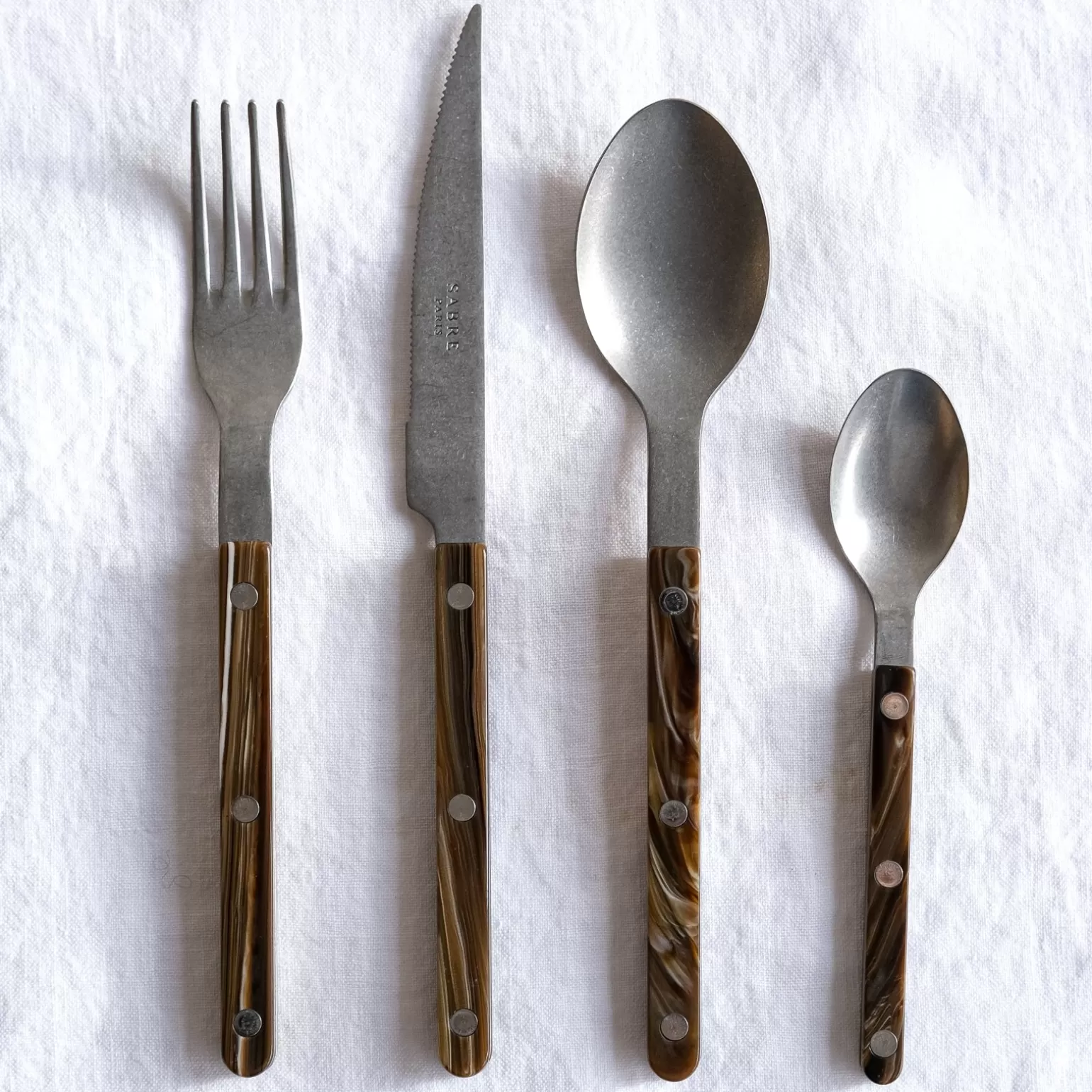 Set De 4 Pièces<Sabre Paris Bistrot Vintage Buffle, Effet Buffle