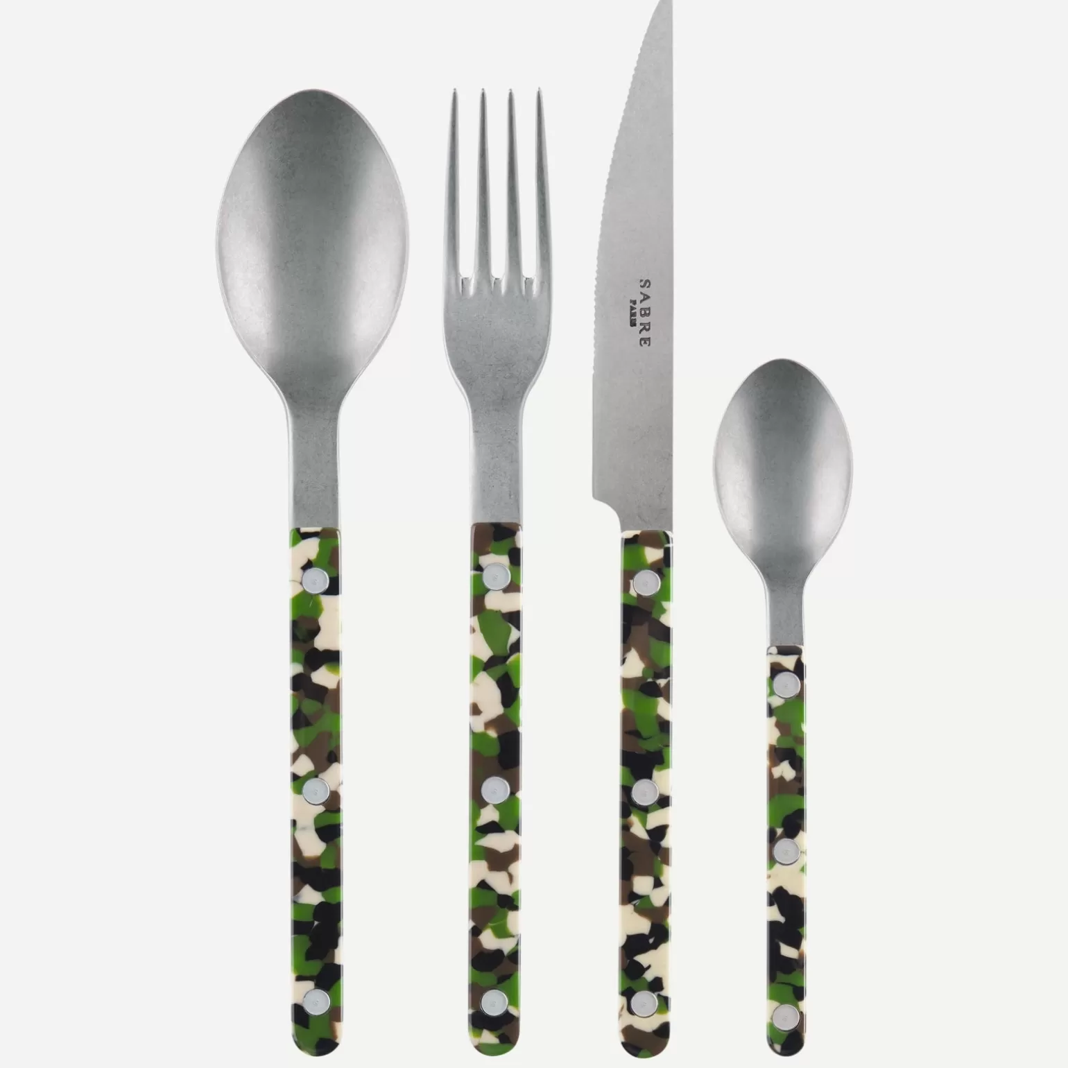 Set De 4 Pièces<Sabre Paris Bistrot Vintage Camouflage, Vert
