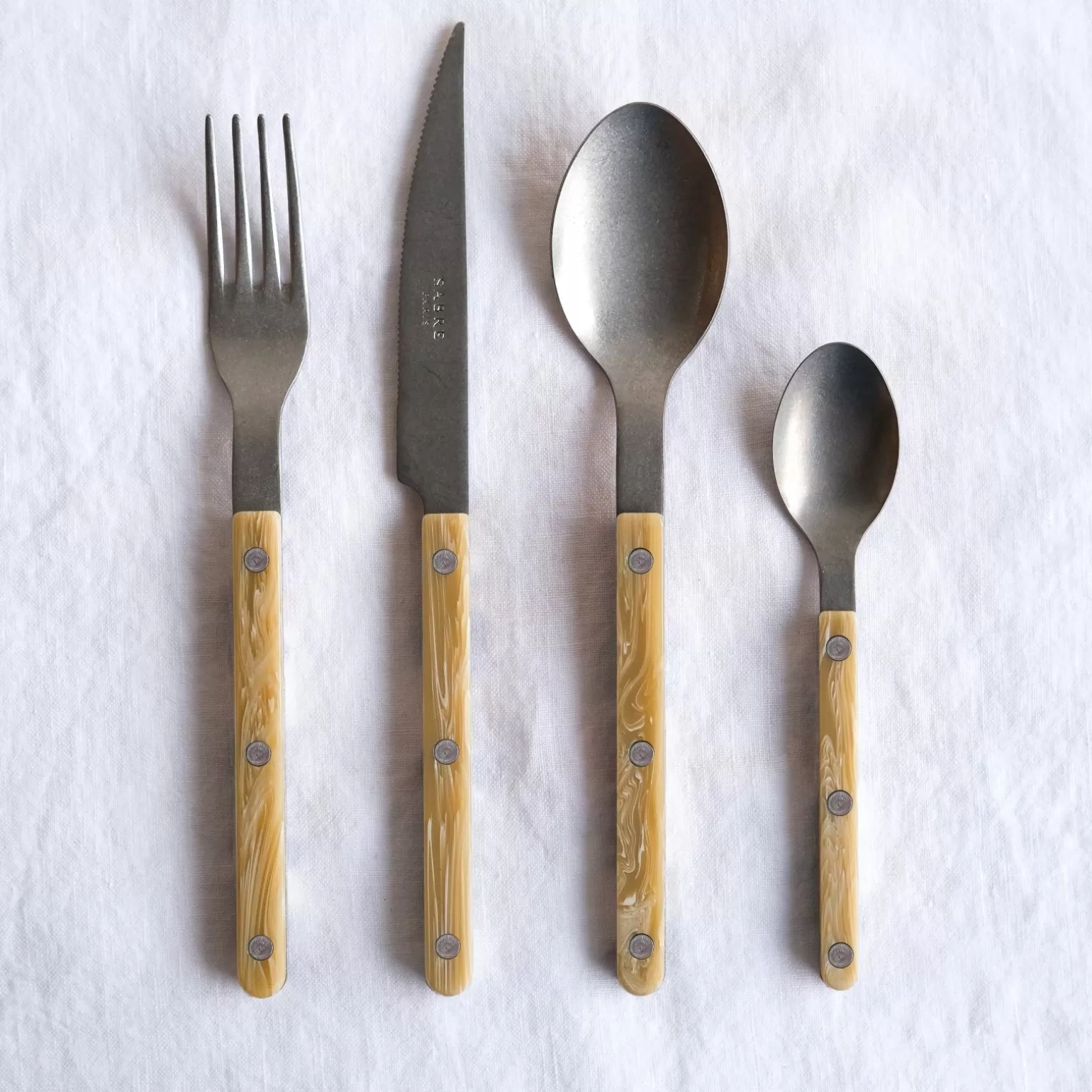Ménagère De 48 Pièces<Sabre Paris Bistrot Vintage Corne, Effet Corne