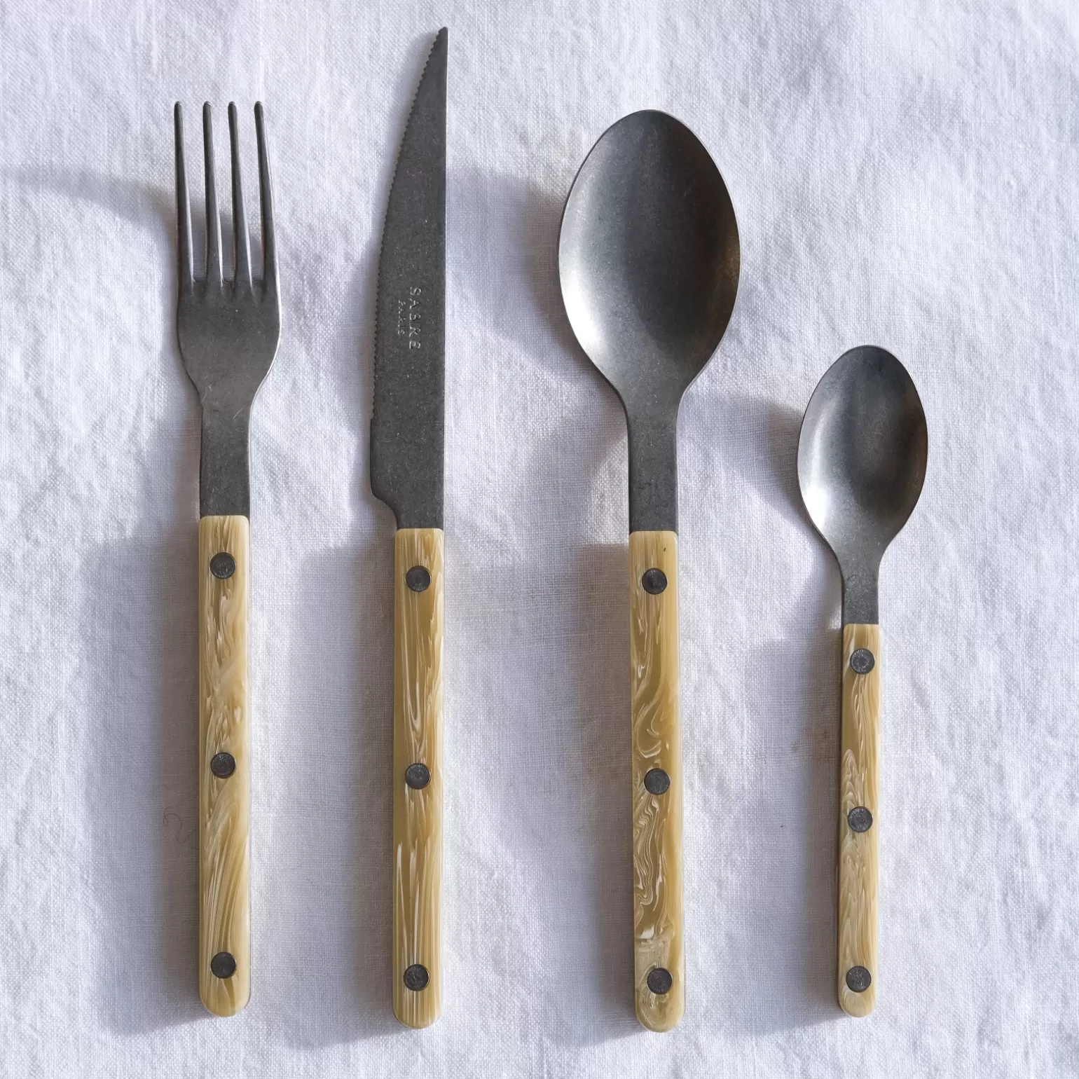 Set De 4 Pièces<Sabre Paris Bistrot Vintage Corne, Effet Corne