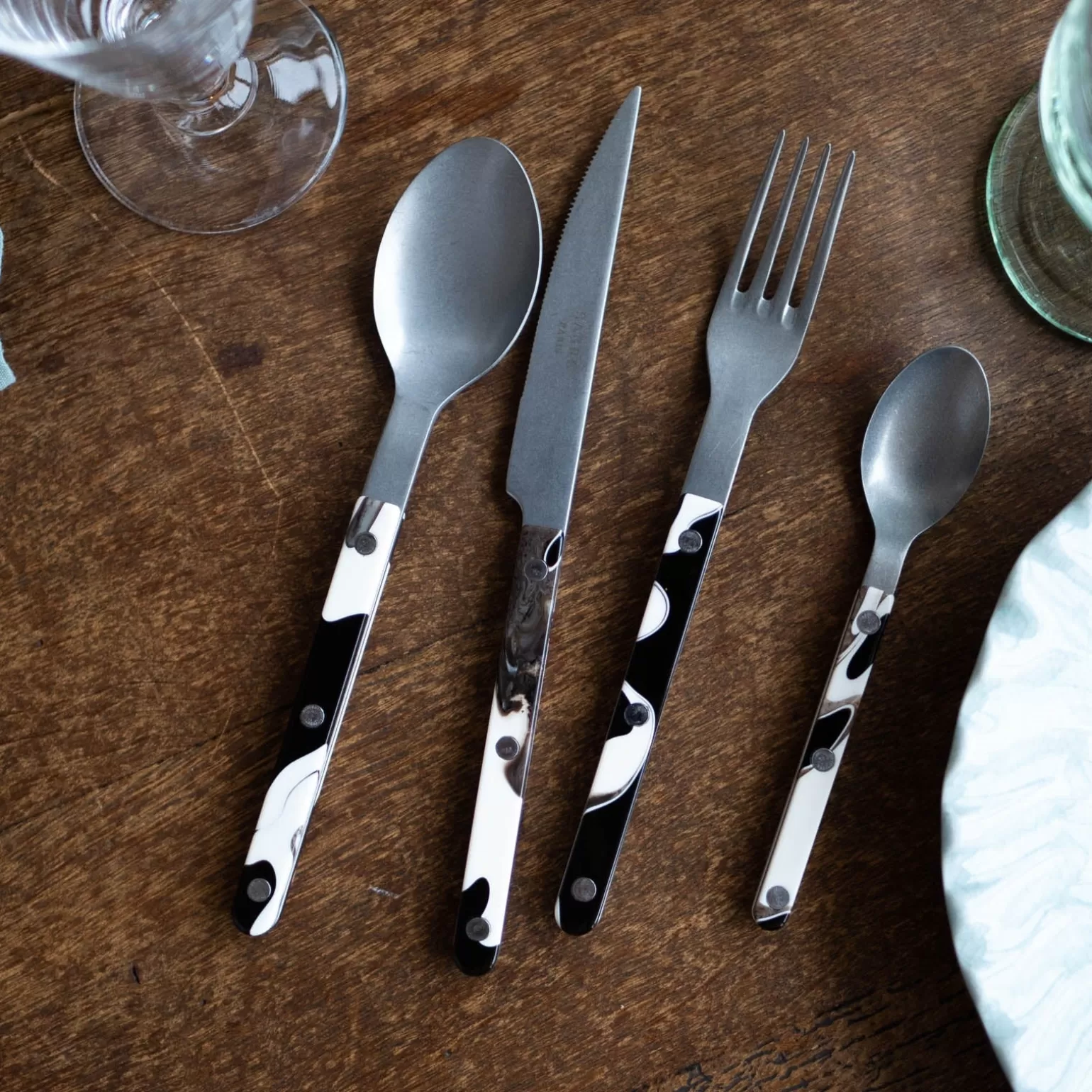 Set De 4 Pièces<Sabre Paris Bistrot Vintage Dune, Noir