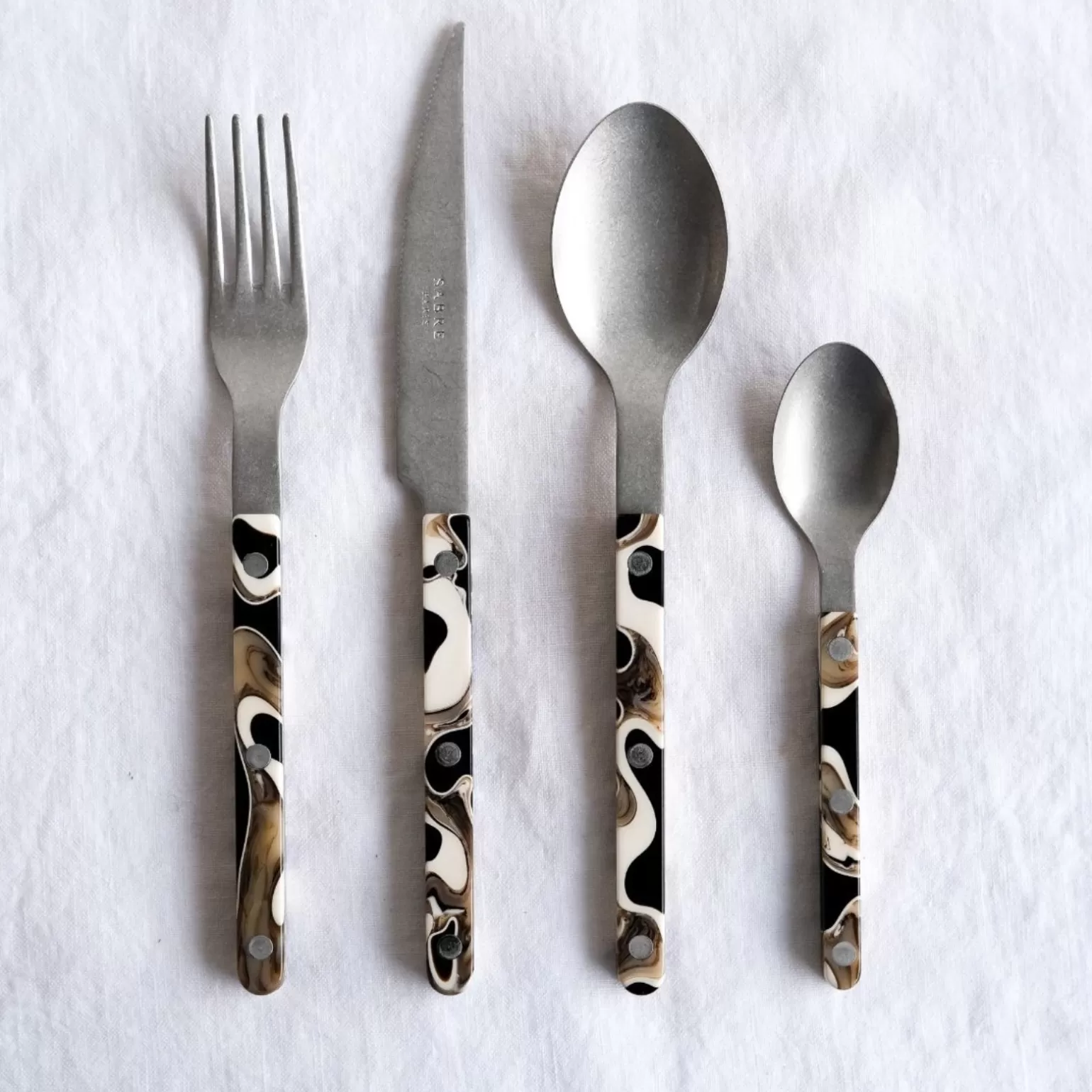 Set De 4 Pièces<Sabre Paris Bistrot Vintage Dune, Noir