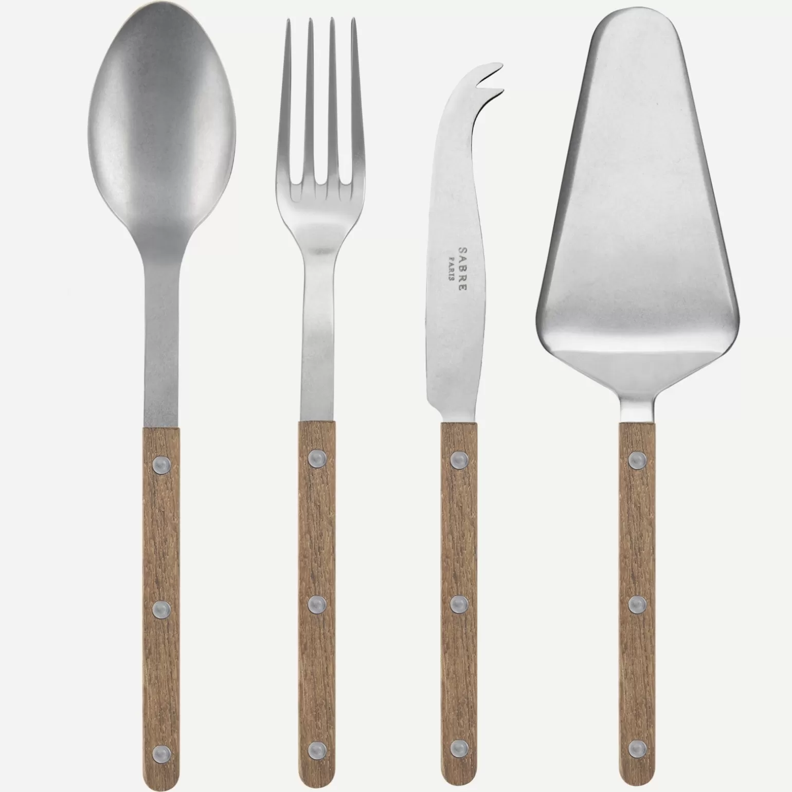 Set Les Essentiels - Ensemble De 4 Couverts De Service<Sabre Paris Bistrot Vintage , Teck