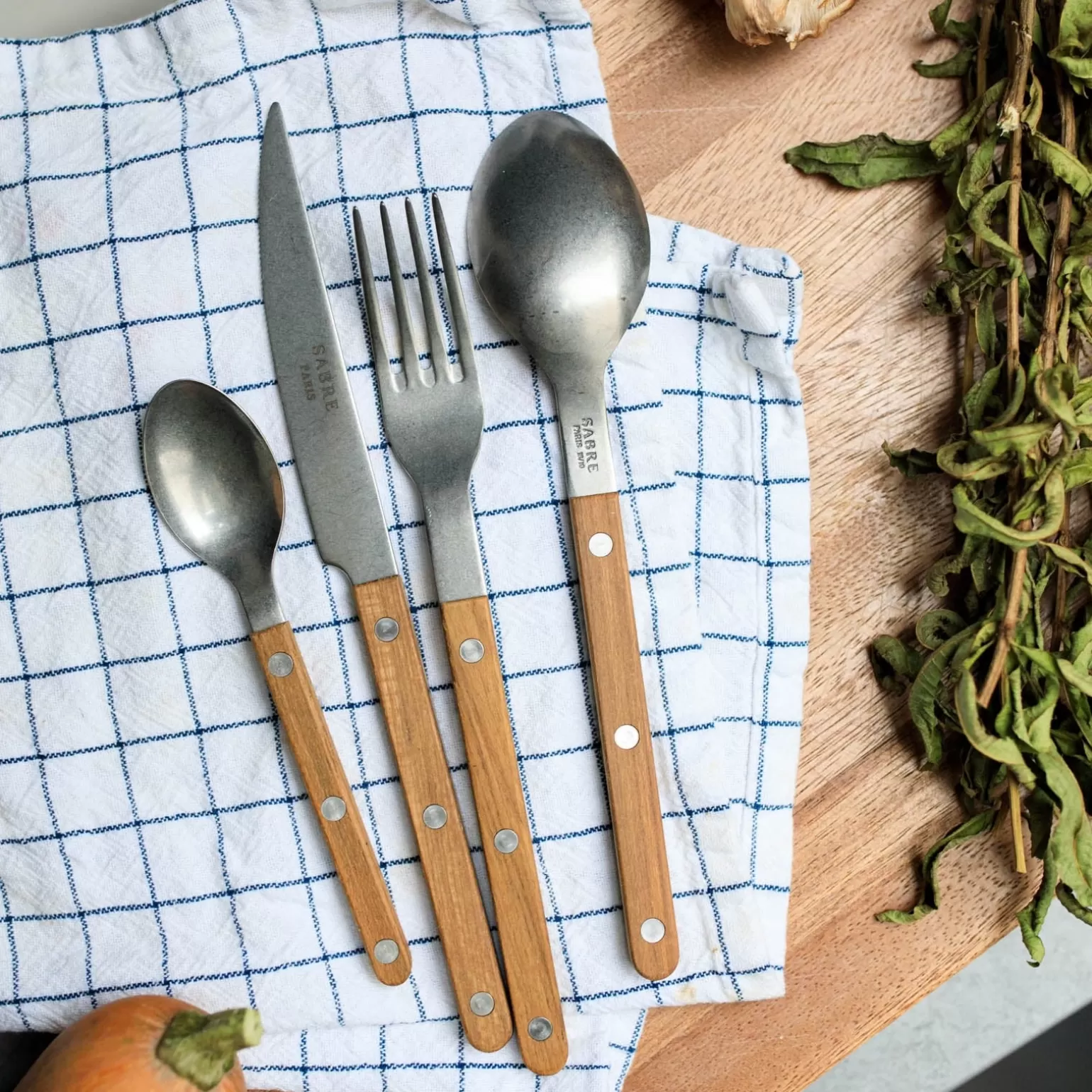 Ménagère De 48 Pièces<Sabre Paris Bistrot Vintage , Teck