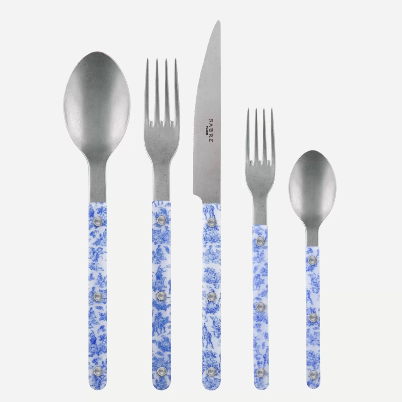 Set De 5 Pièces<Sabre Paris Bistrot Vintage Toile, Bleu