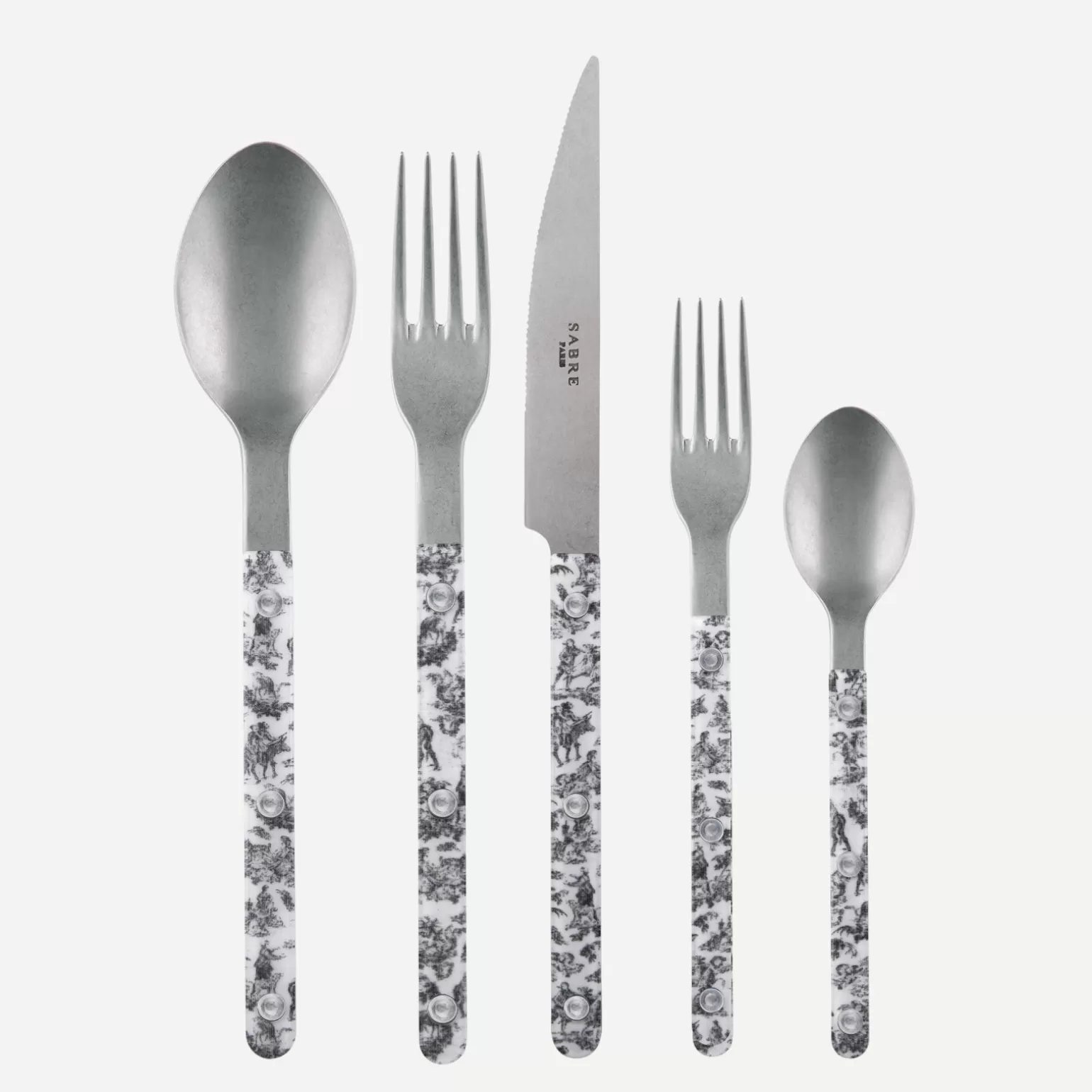 Set De 5 Pièces<Sabre Paris Bistrot Vintage Toile, Noir