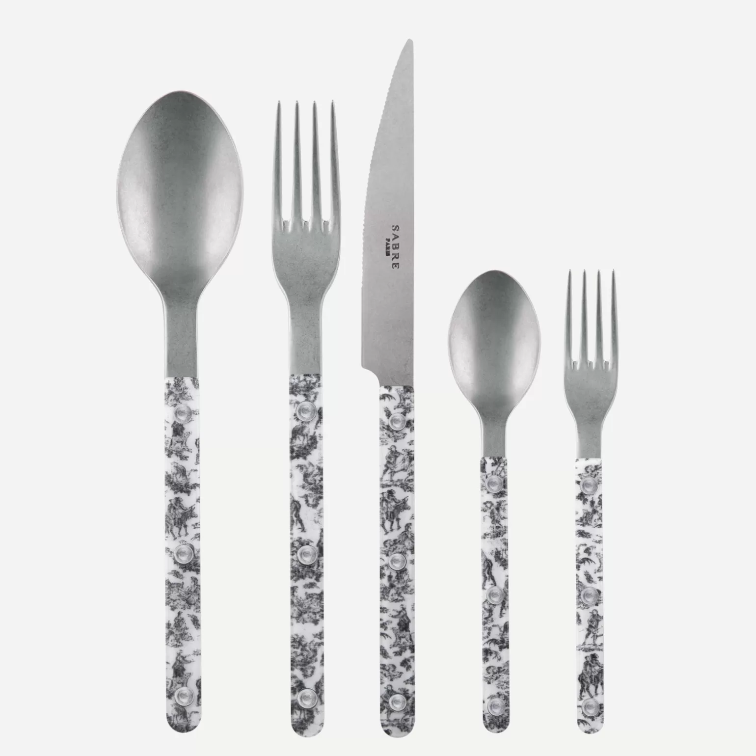Set De 5 Pièces<Sabre Paris Bistrot Vintage Toile, Noir