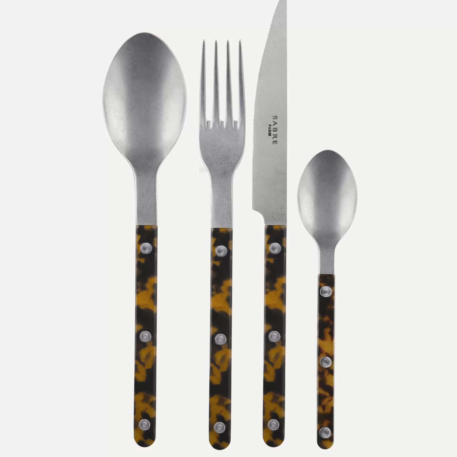 Set De 4 Pièces<Sabre Paris Bistrot Vintage Tortue, Effet Écaille