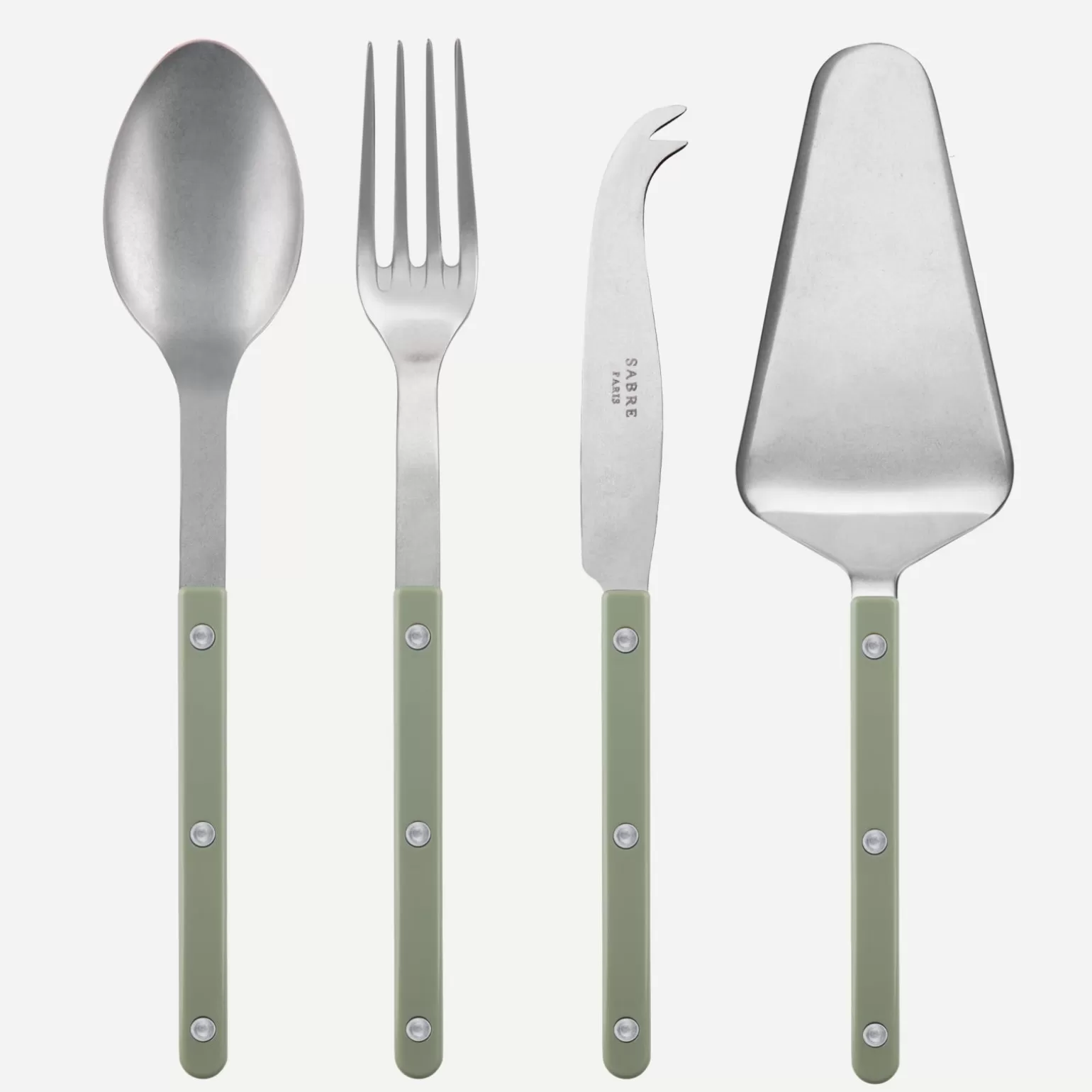 Set Les Essentiels - Ensemble De 4 Couverts De Service<Sabre Paris Bistrot Vintage Uni, Asperge