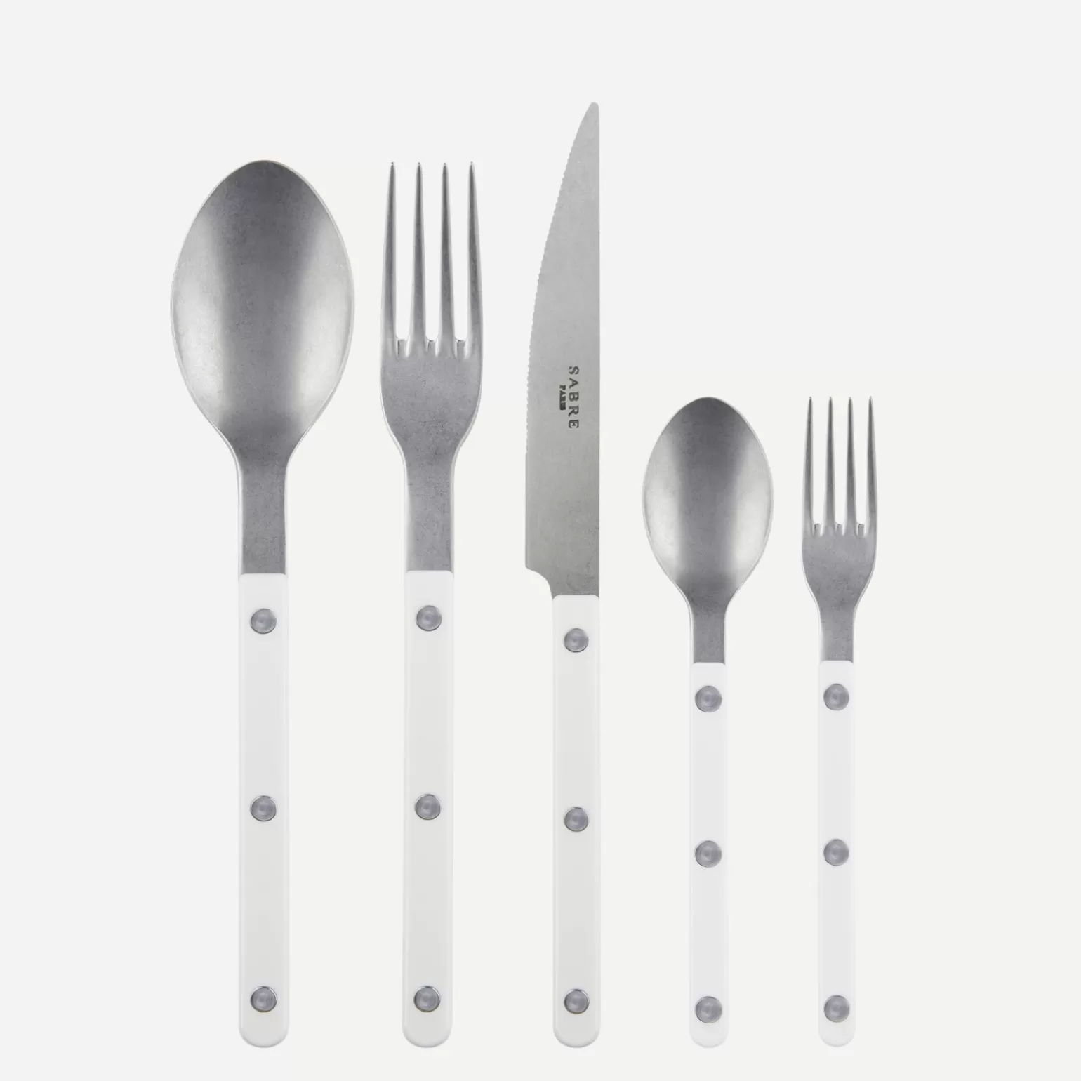 Set De 5 Pièces<Sabre Paris Bistrot Vintage Uni, Blanc