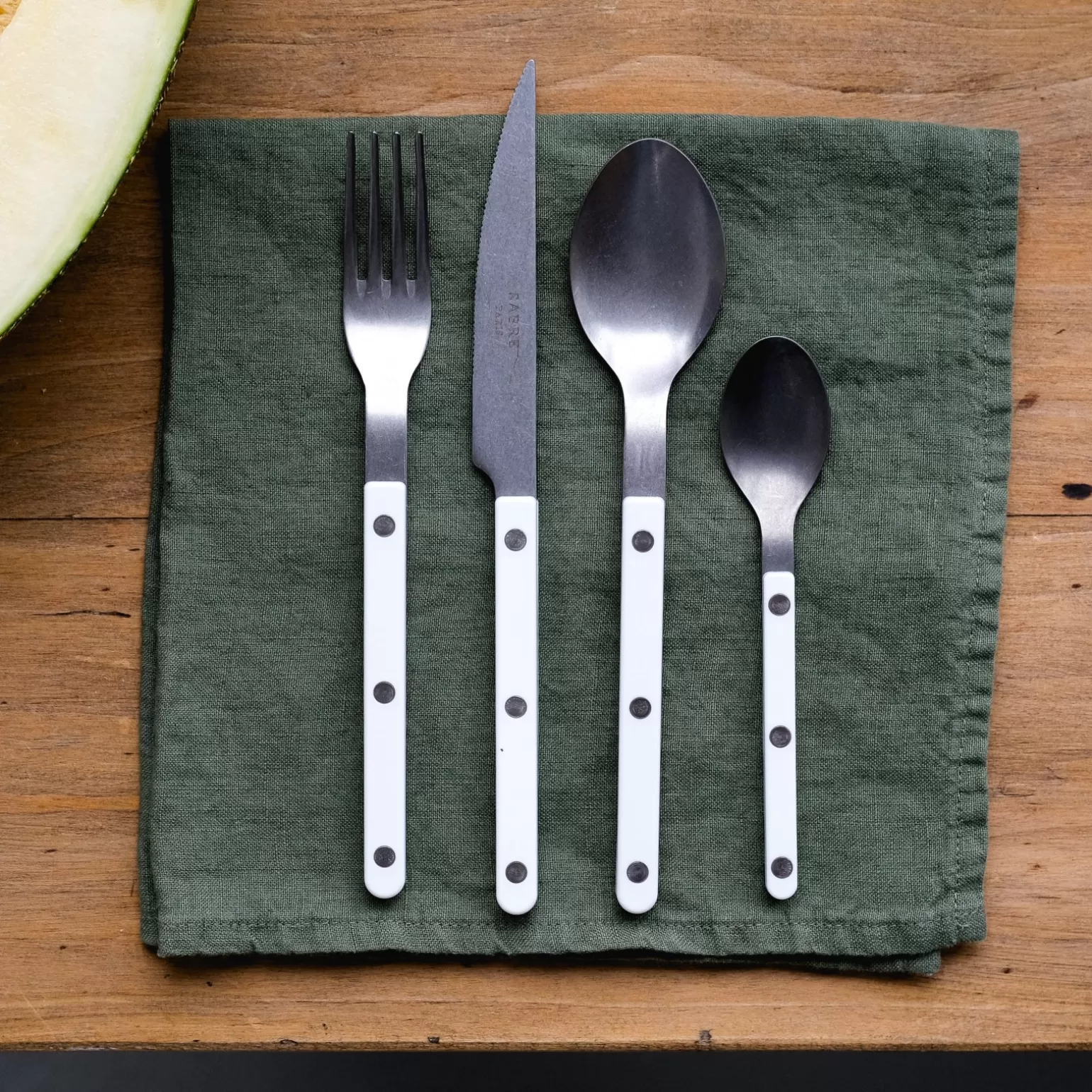 Set De 4 Pièces<Sabre Paris Bistrot Vintage Uni, Blanc