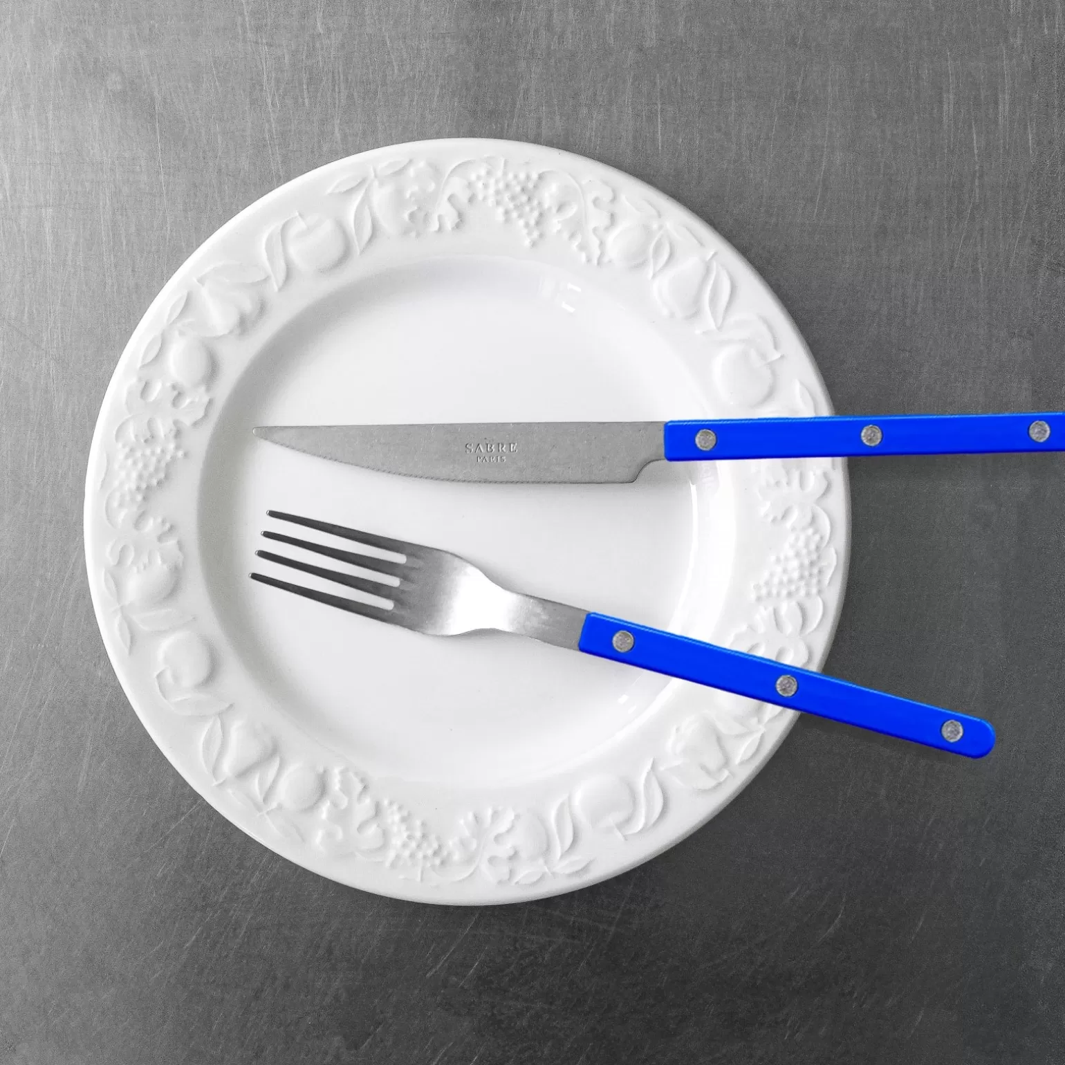 Set De 4 Pièces<Sabre Paris Bistrot Vintage Uni, Bleu outremer