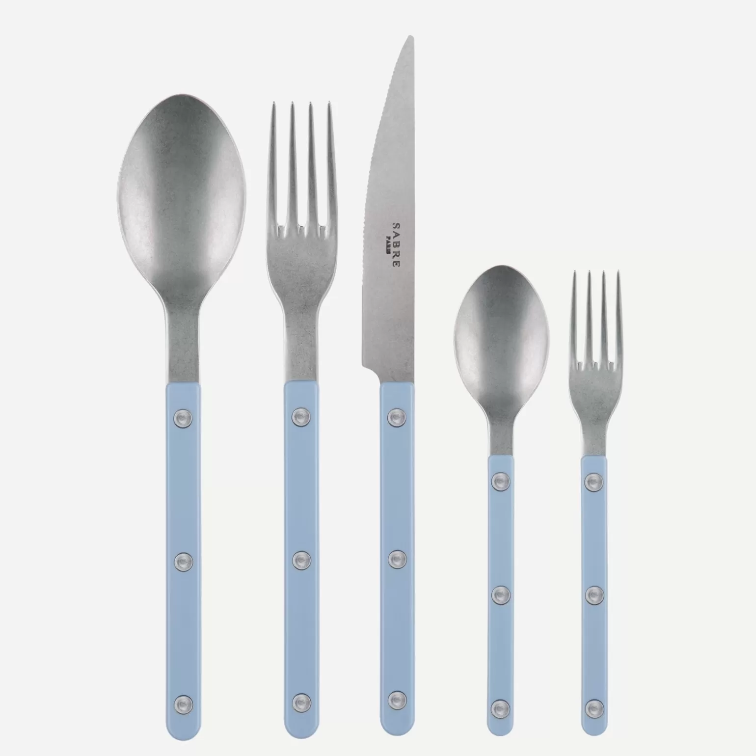 Set De 5 Pièces<Sabre Paris Bistrot Vintage Uni, Bleu pastel
