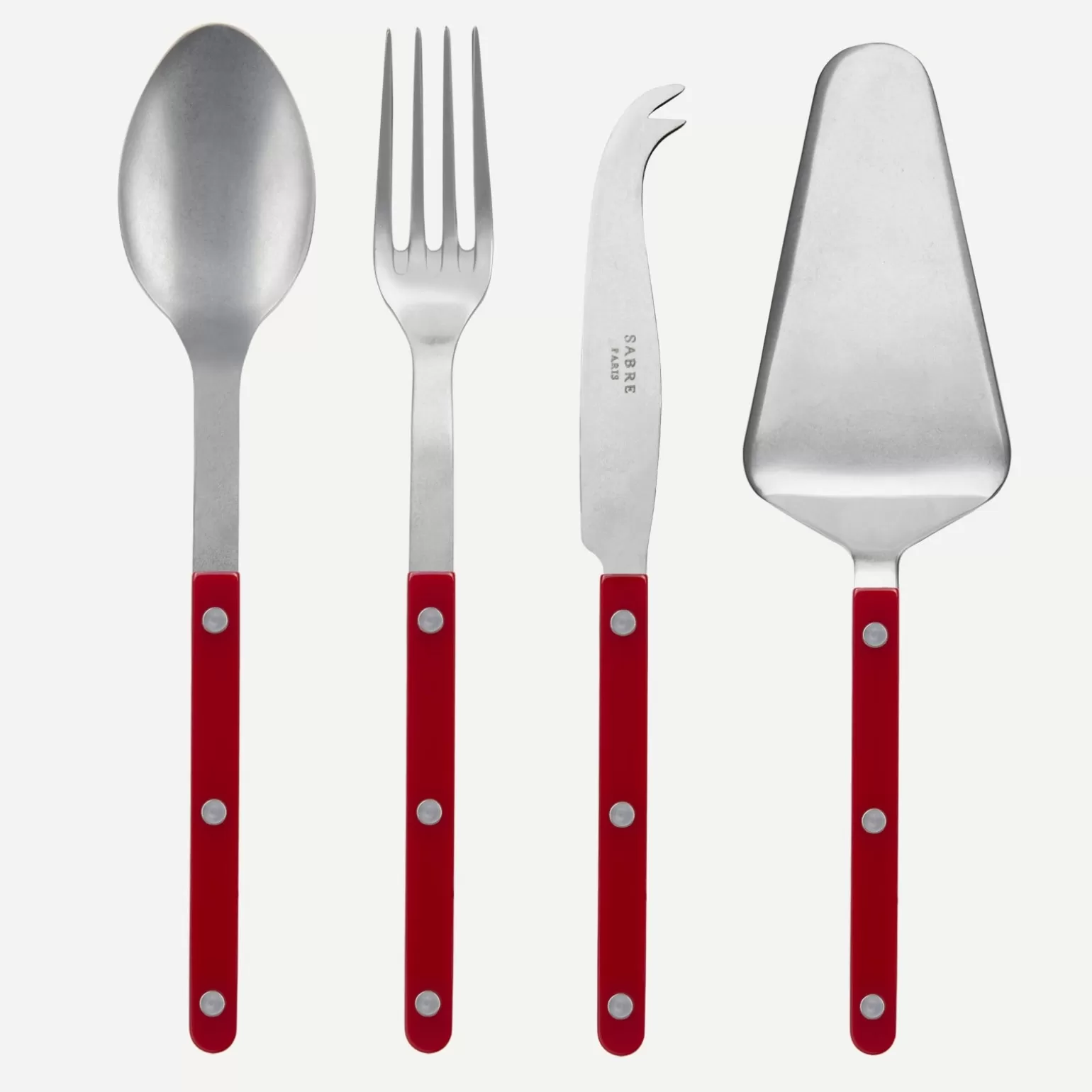 Set Les Essentiels - Ensemble De 4 Couverts De Service<Sabre Paris Bistrot Vintage Uni, Bordeau
