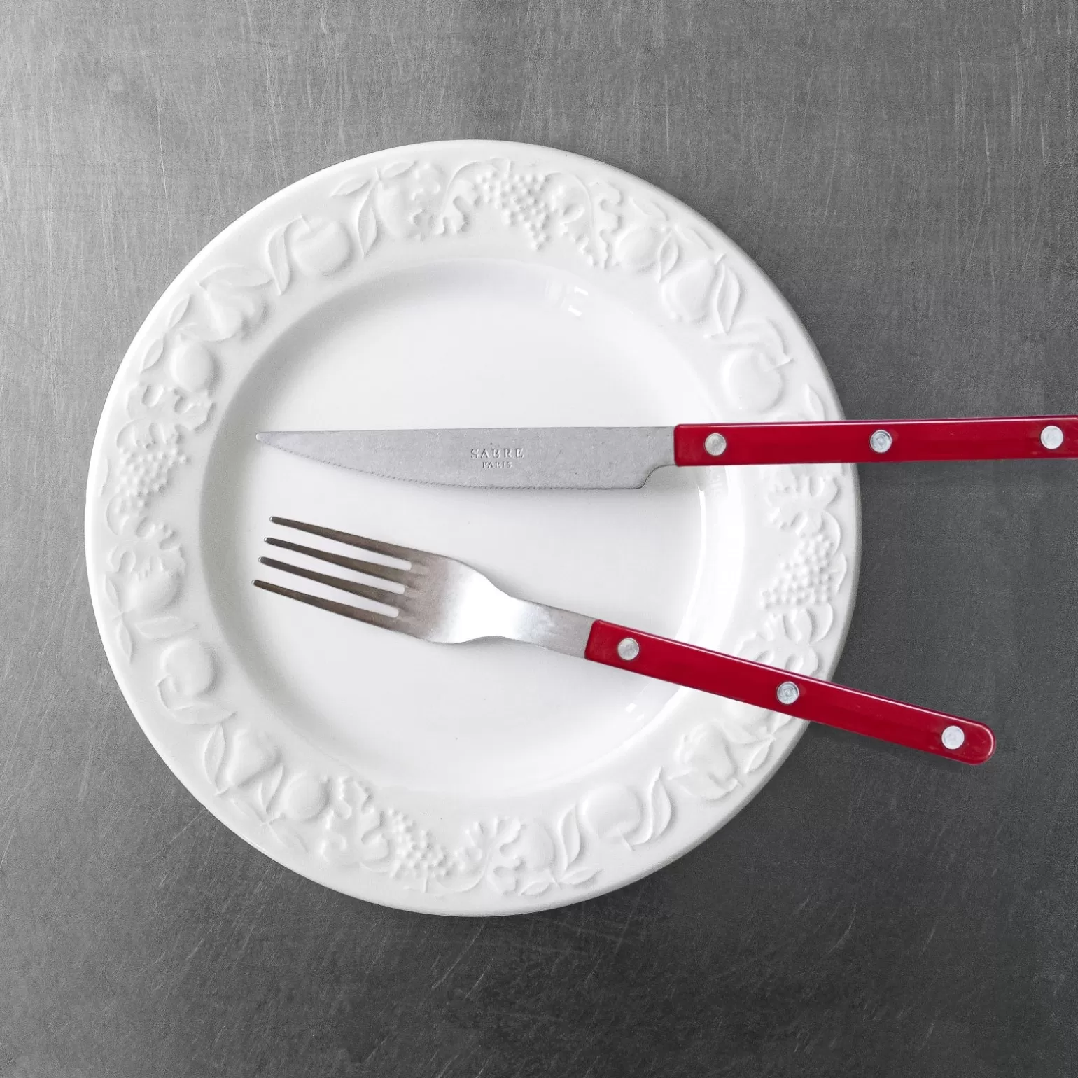 Ménagère De 24 Pièces<Sabre Paris Bistrot Vintage Uni, Bordeau