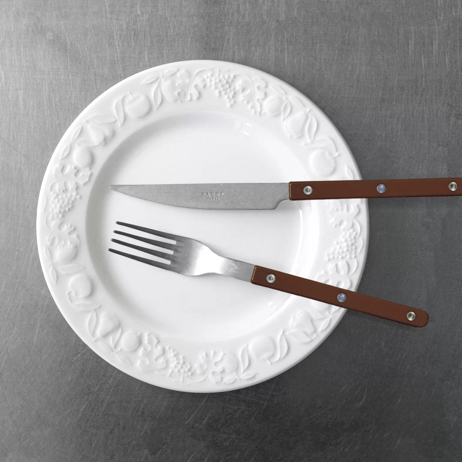 Set De 5 Pièces<Sabre Paris Bistrot Vintage Uni, Chocolat