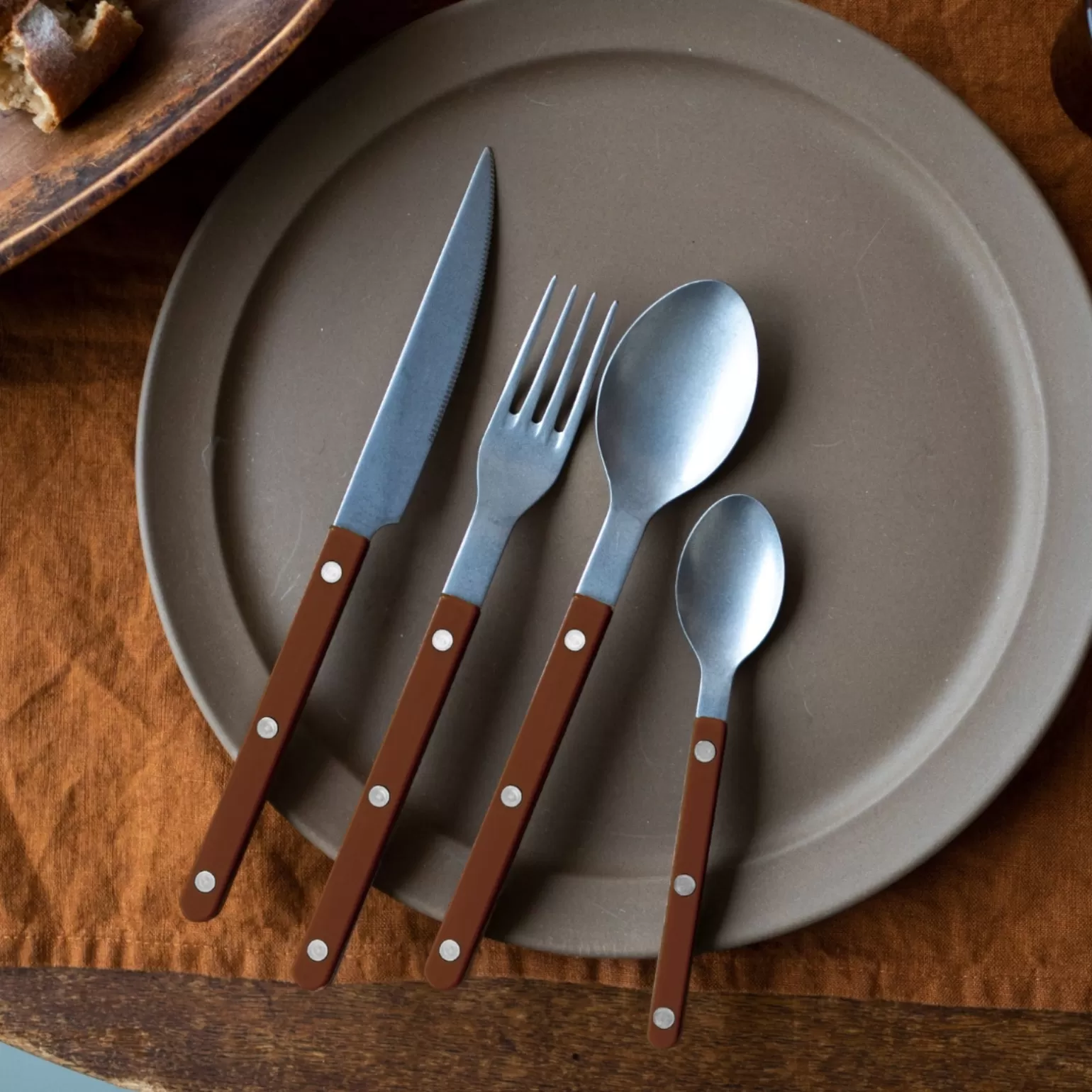 Set De 5 Pièces<Sabre Paris Bistrot Vintage Uni, Chocolat