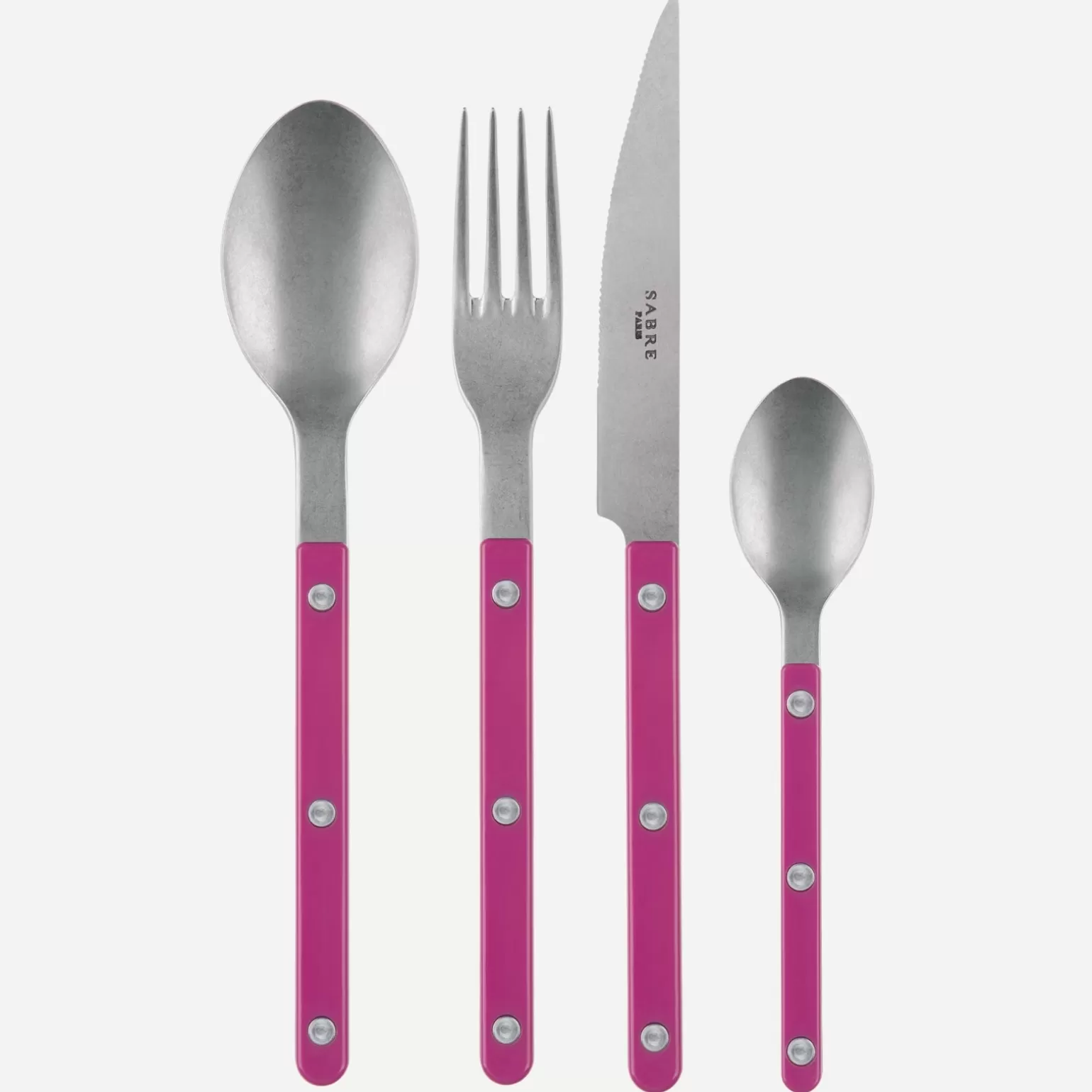 Ménagère De 24 Pièces<Sabre Paris Bistrot Vintage Uni, Framboise