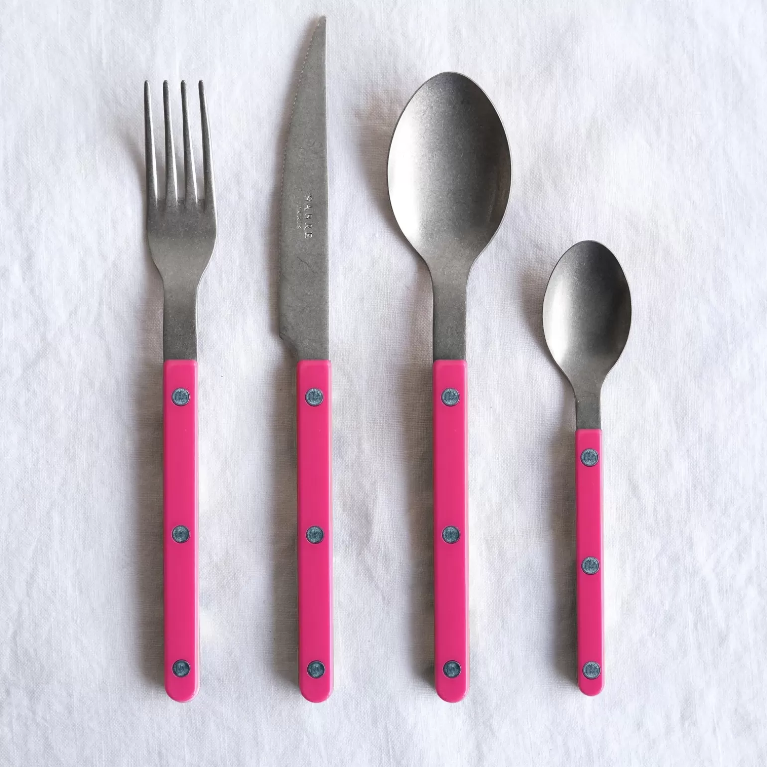 Ménagère De 24 Pièces<Sabre Paris Bistrot Vintage Uni, Framboise