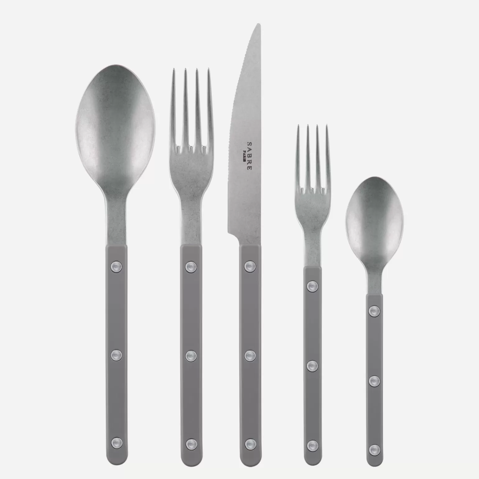 Set De 5 Pièces<Sabre Paris Bistrot Vintage Uni, Gris