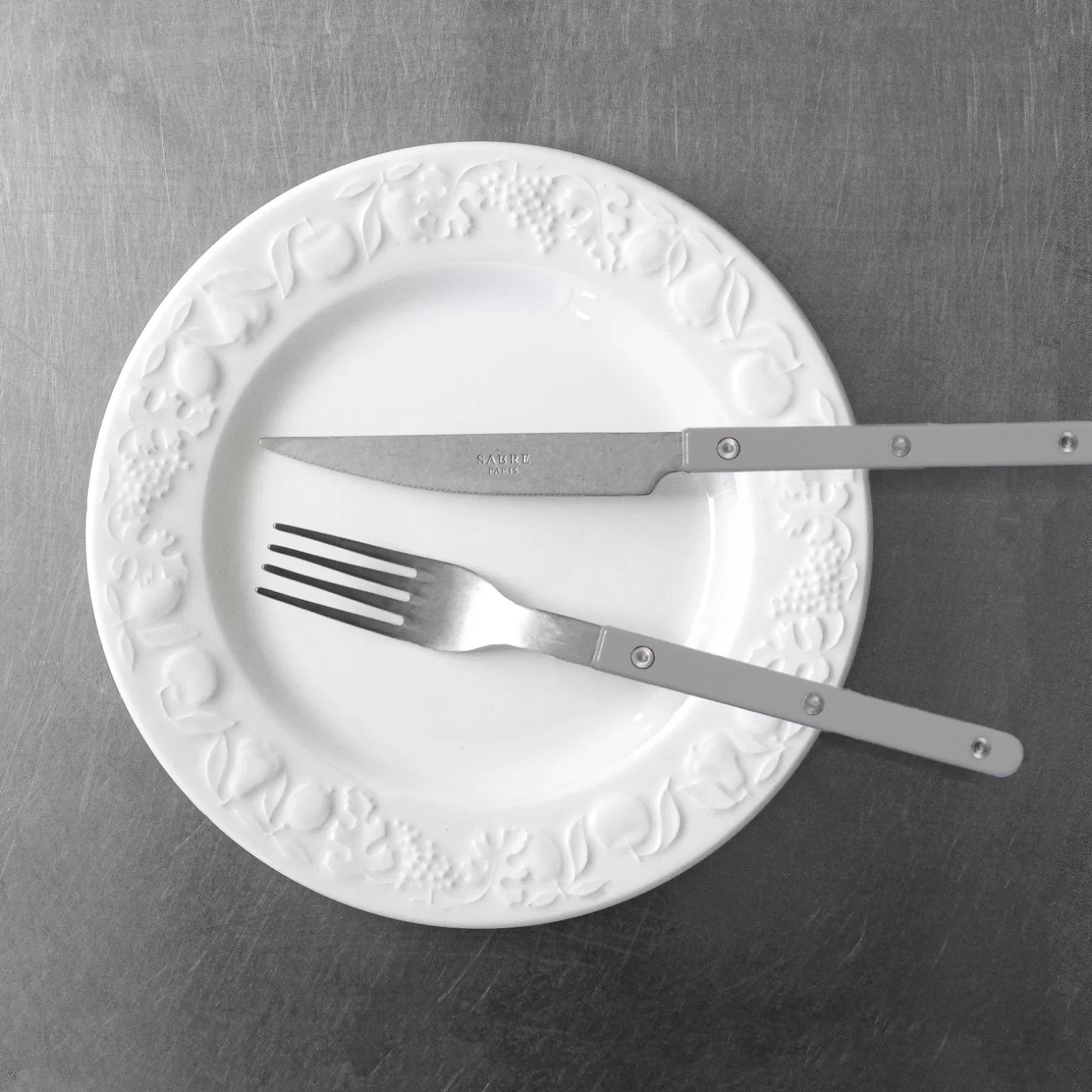 Ménagère De 24 Pièces<Sabre Paris Bistrot Vintage Uni, Gris
