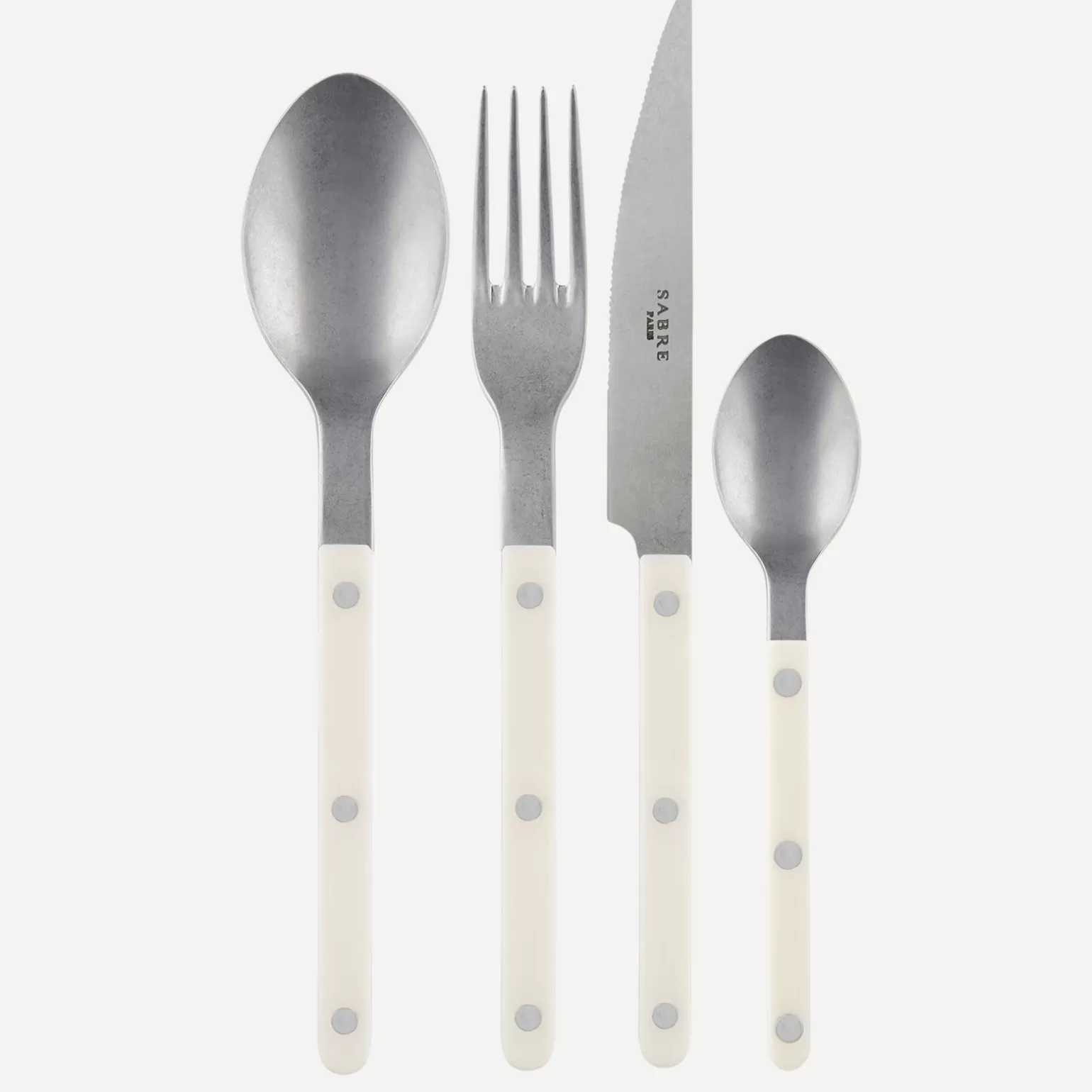 Ménagère De 24 Pièces<Sabre Paris Bistrot Vintage Uni, Ivoire