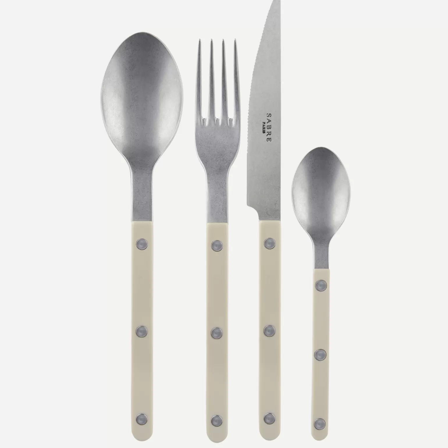 Ménagère De 48 Pièces<Sabre Paris Bistrot Vintage Uni, Mastic