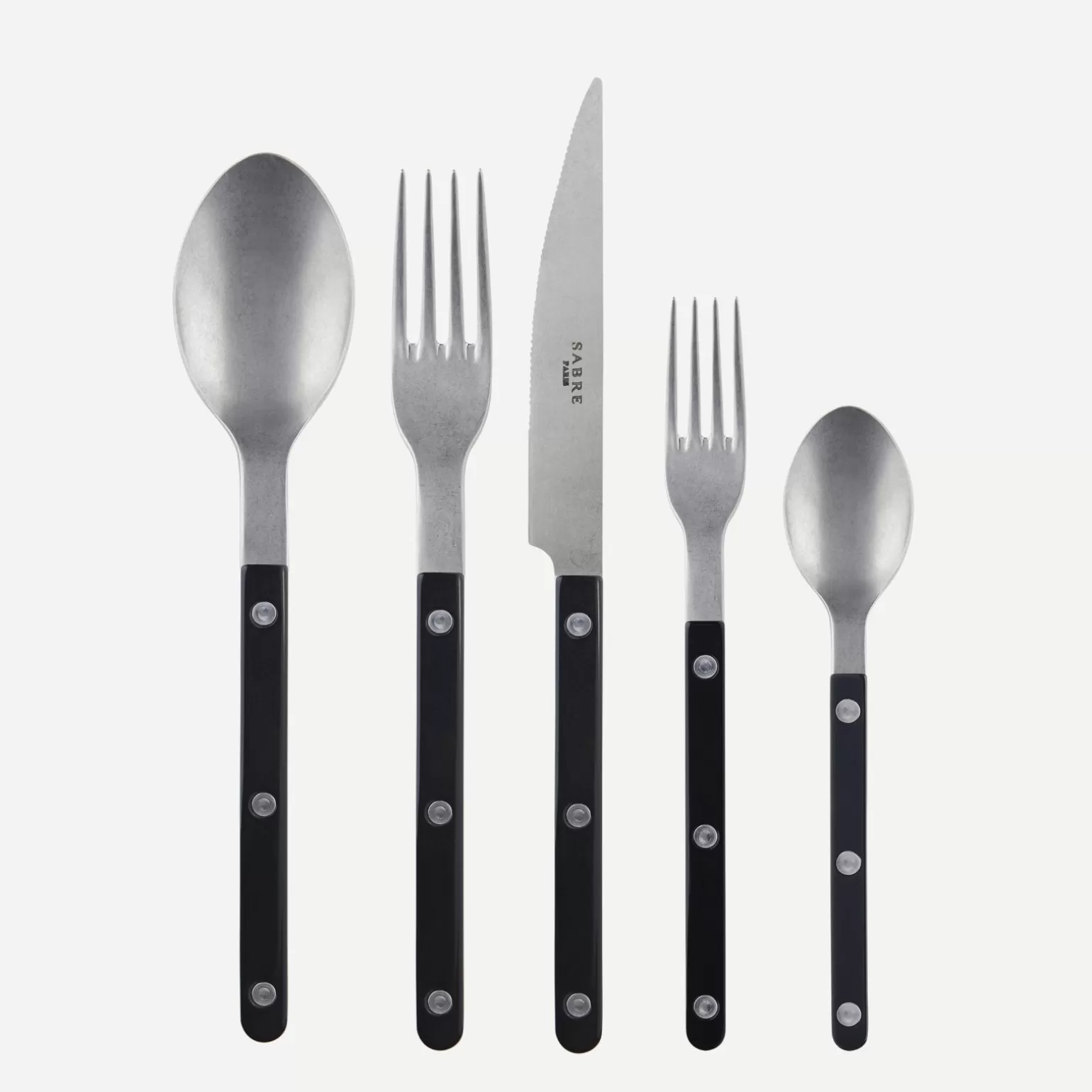 Set De 5 Pièces<Sabre Paris Bistrot Vintage Uni, Noir