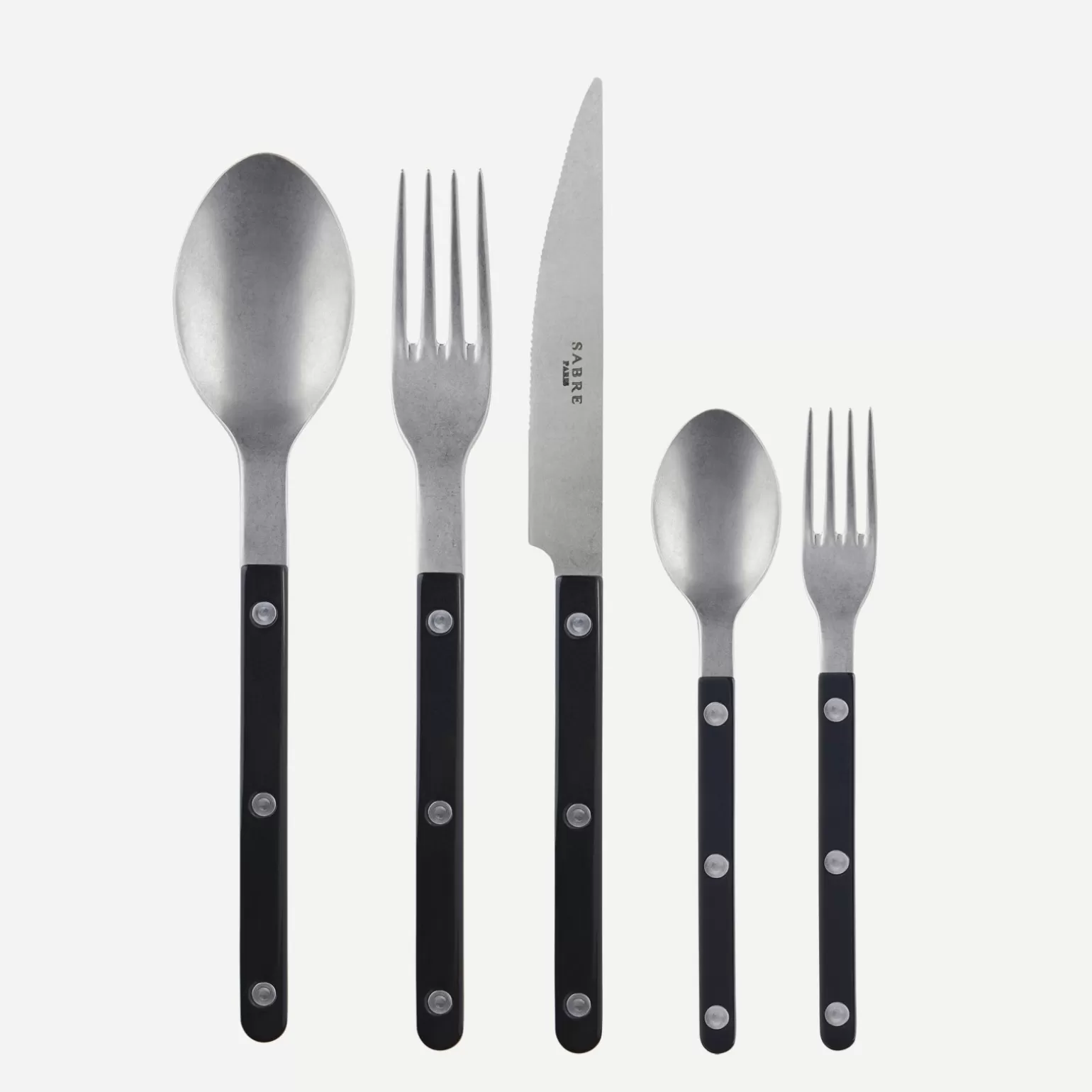 Set De 5 Pièces<Sabre Paris Bistrot Vintage Uni, Noir