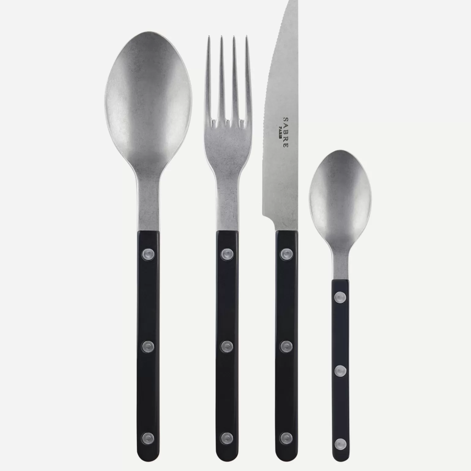 Ménagère De 48 Pièces<Sabre Paris Bistrot Vintage Uni, Noir